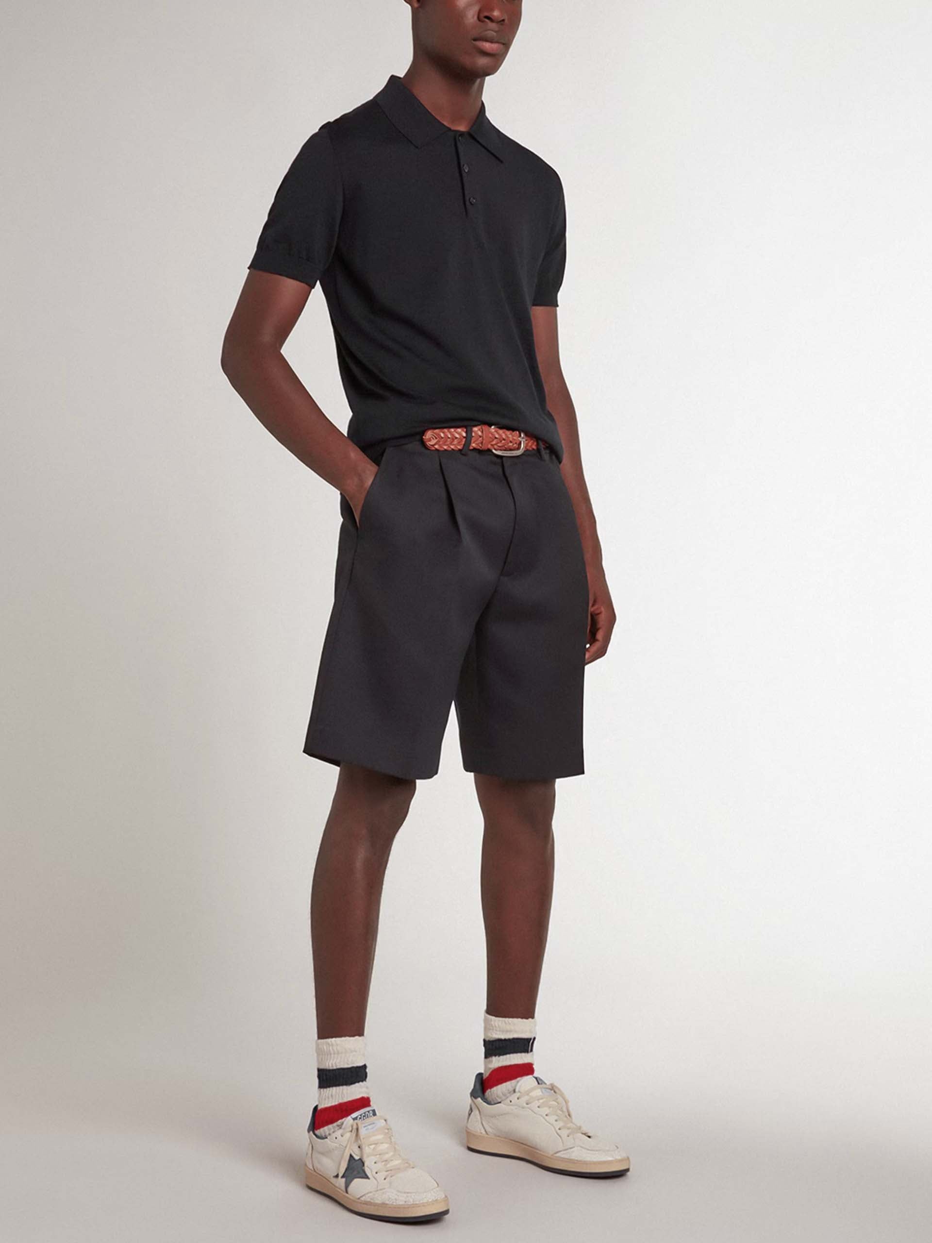 GOLDEN GOOSE - Strickpolo aus Merinowolle für Herren