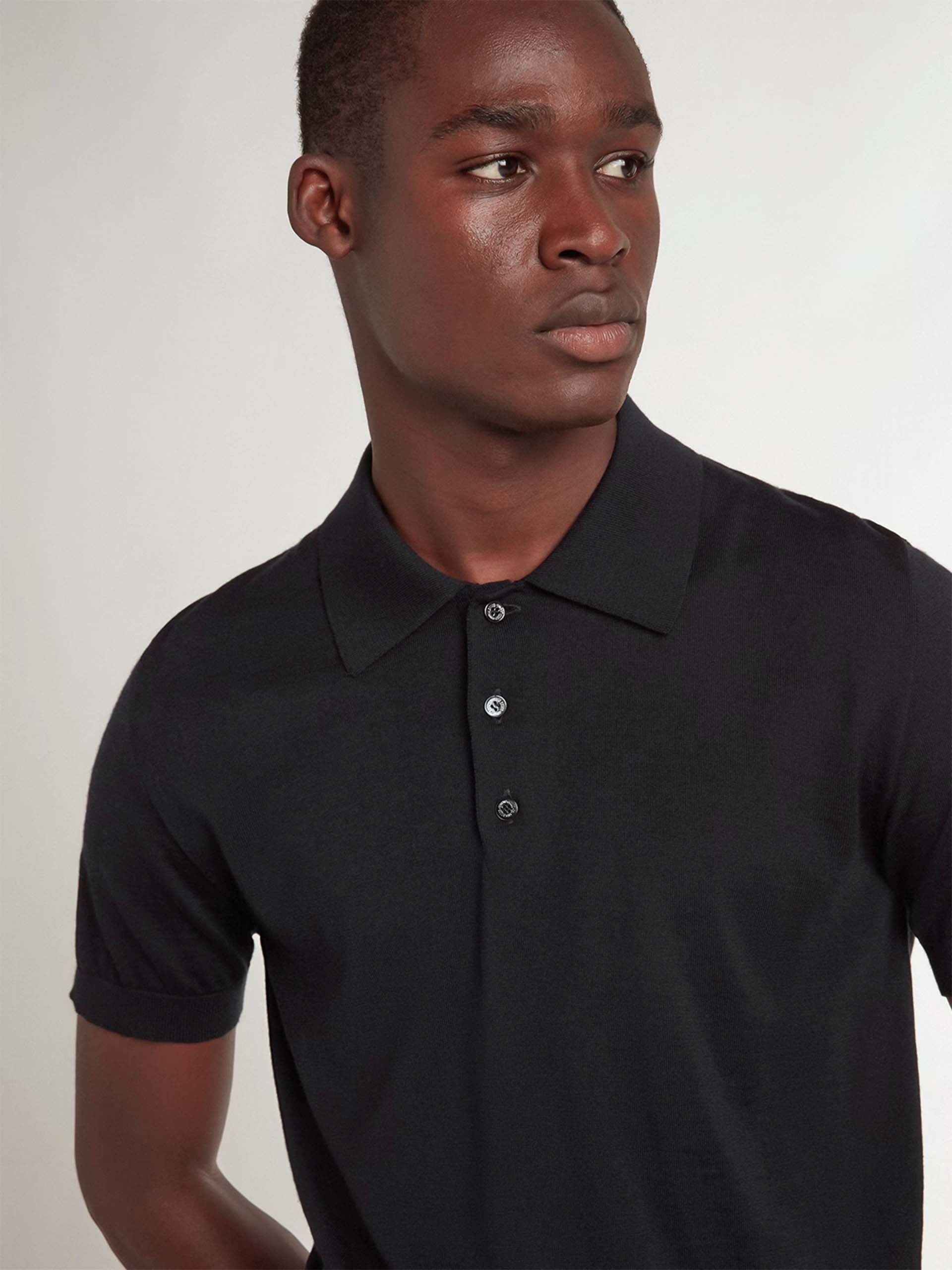 GOLDEN GOOSE - Strickpolo aus Merinowolle für Herren