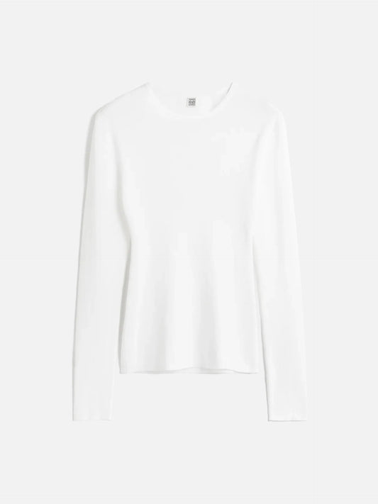 TOTEME - Langarm-Top aus Baumwolle für Damen Weiß - White