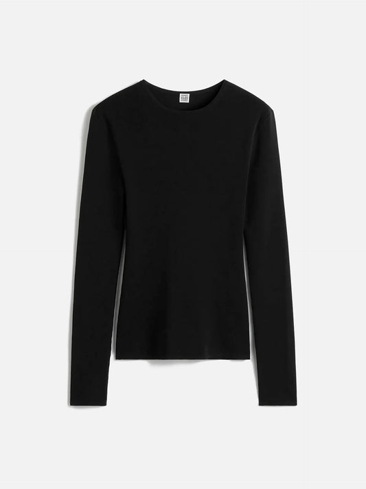 TOTEME - Langarm-Top aus Baumwolle für Damen Schwarz - Black