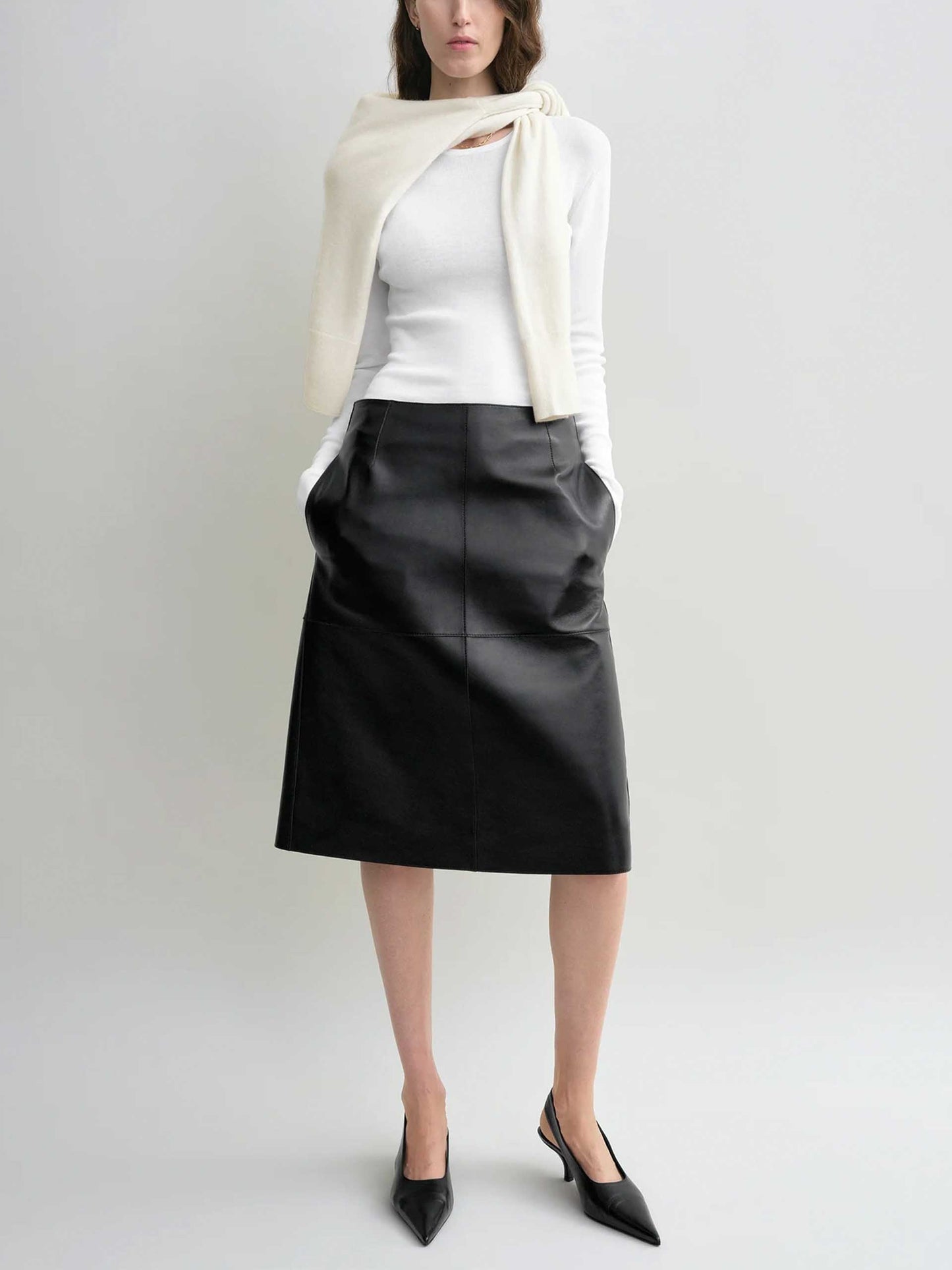 TOTEME - Langarm-Top aus Baumwolle für Damen Weiß - White