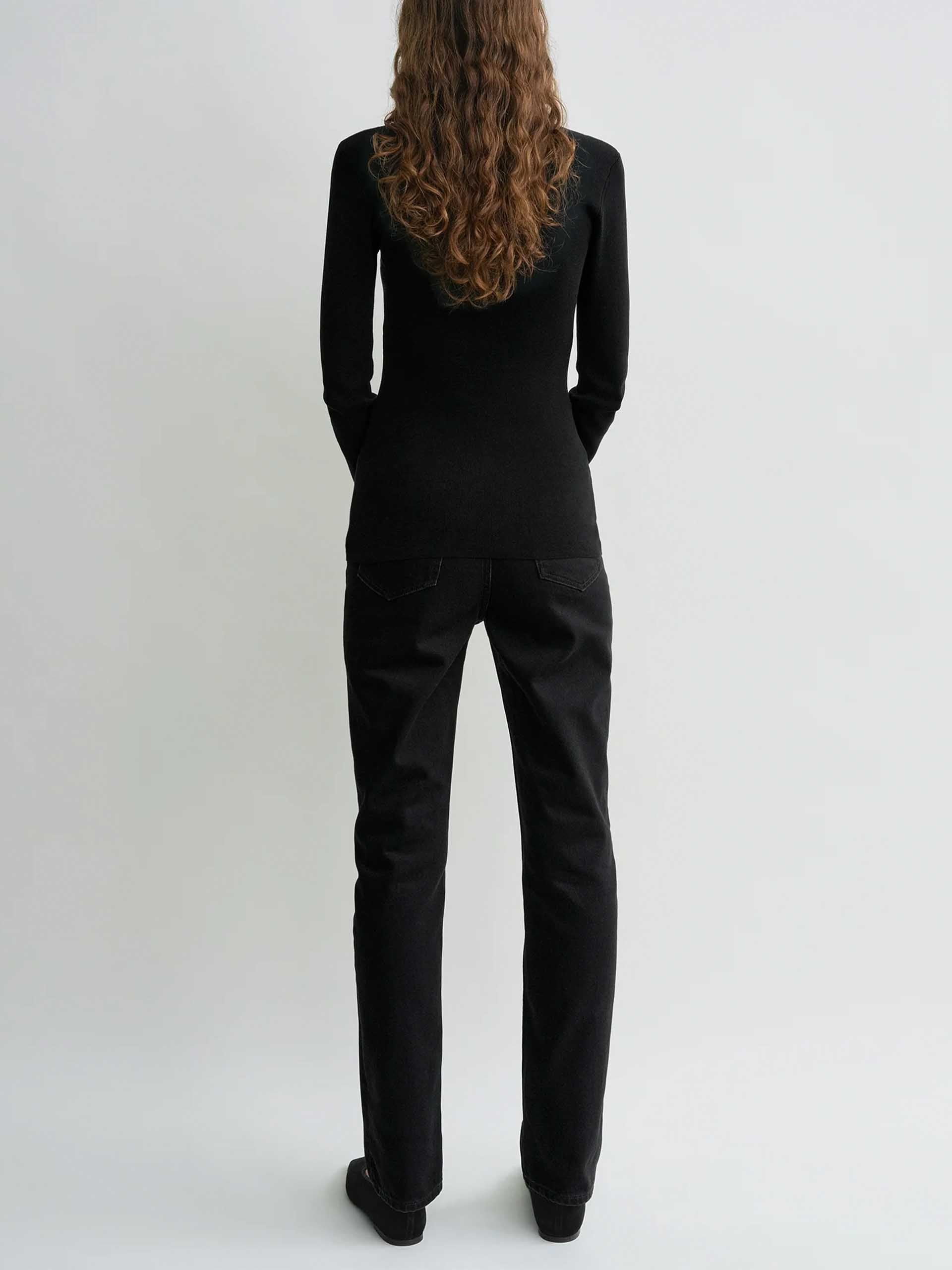 TOTEME - Langarm-Top aus Baumwolle für Damen Schwarz - Black