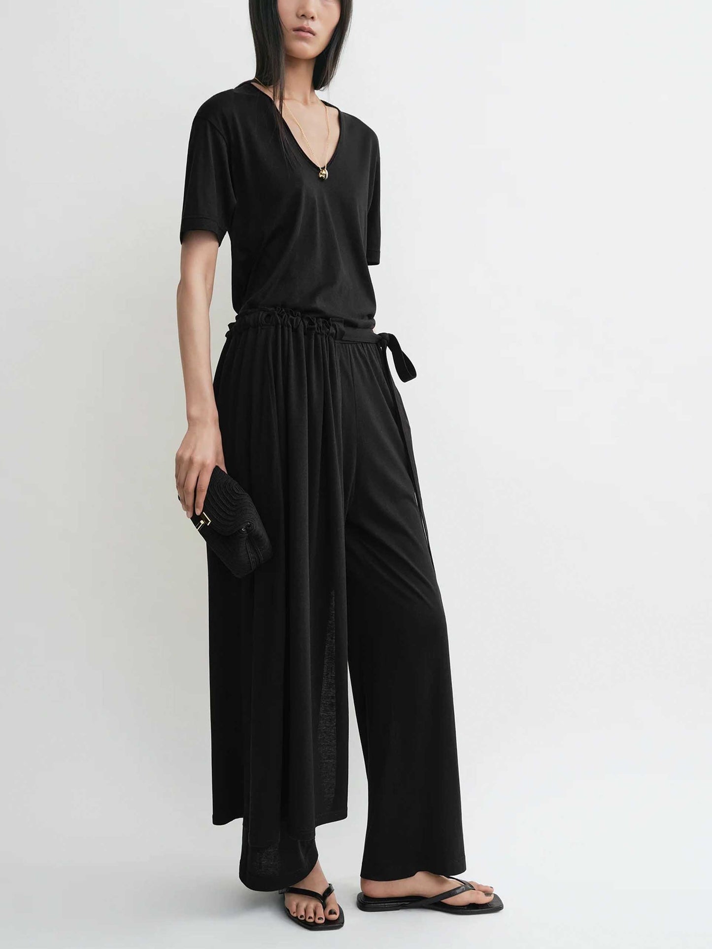 TOTEME - Hose aus Seiden-Baumwoll-Jersey für Damen