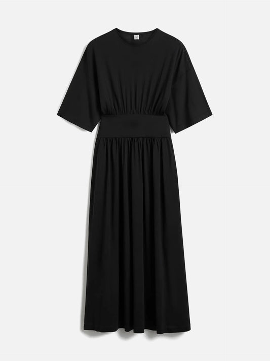 TOTEME - Kleid aus Seiden-Baumwoll-Jersey für Damen Schwarz - Black