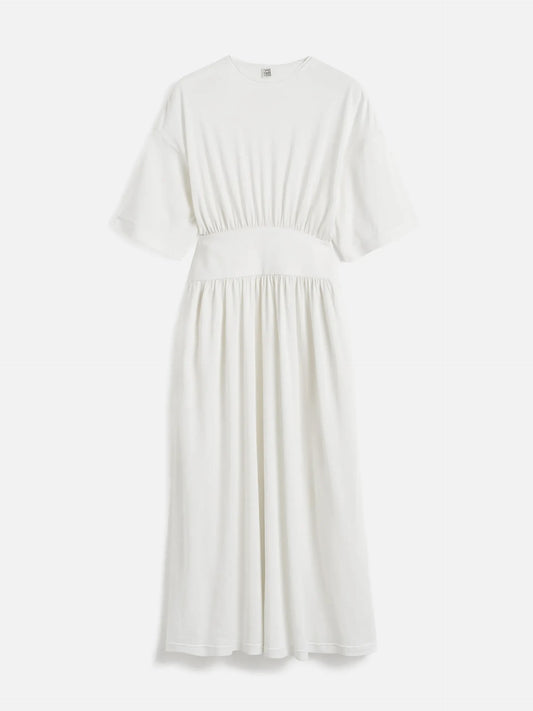 TOTEME - Kleid aus Seiden-Baumwoll-Jersey für Damen Off-White