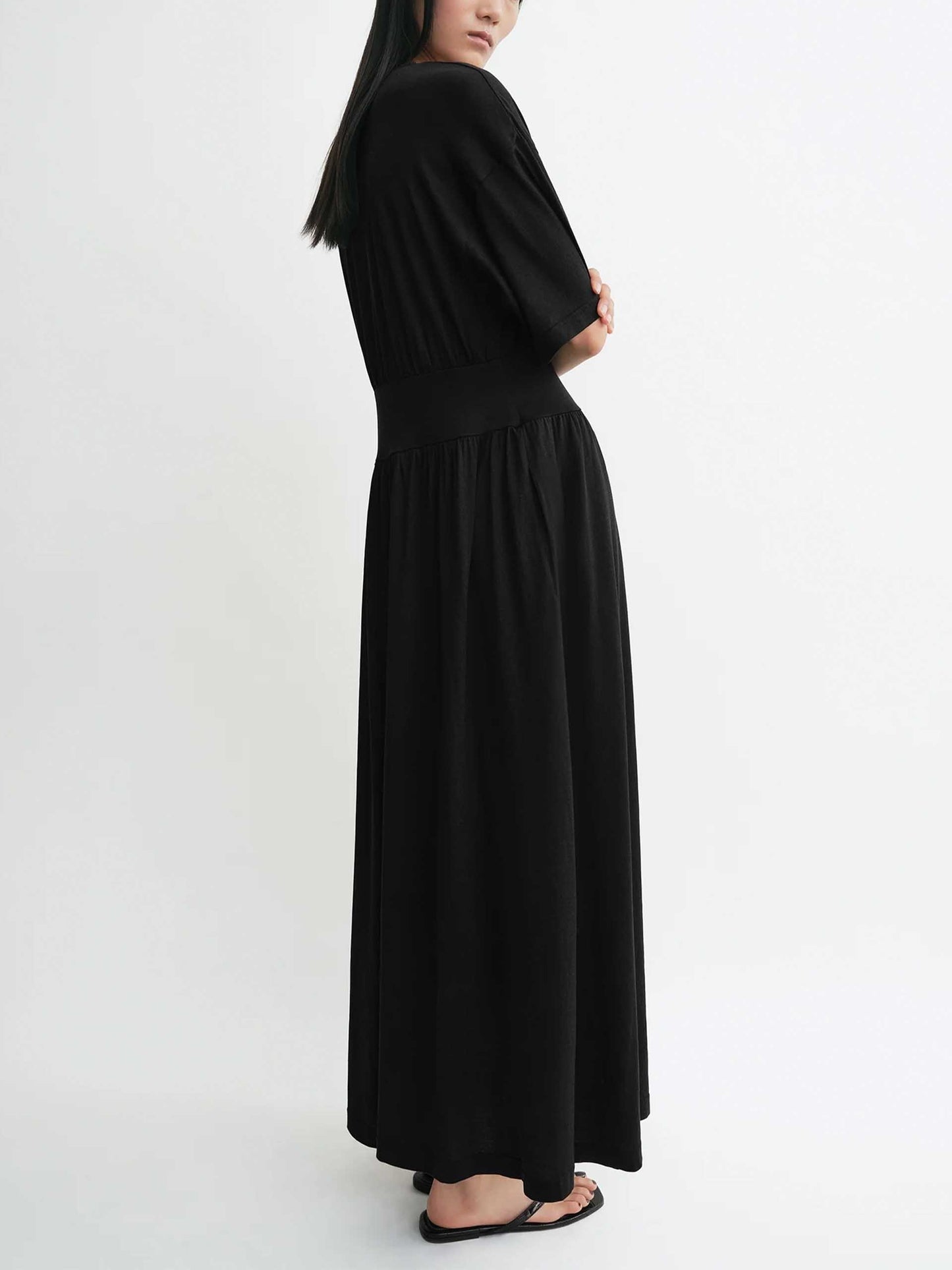 TOTEME - Kleid aus Seiden-Baumwoll-Jersey für Damen Schwarz - Black