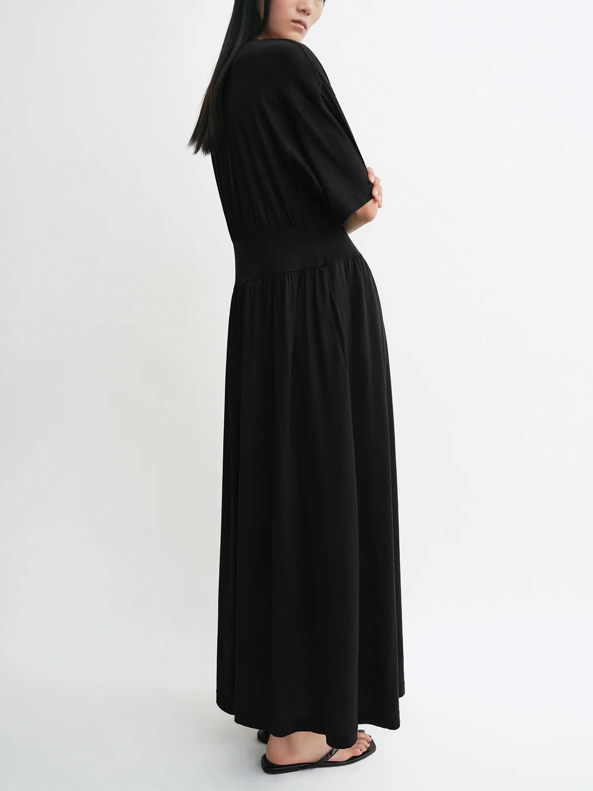 TOTEME - Kleid aus Seiden-Baumwoll-Jersey für Damen Schwarz - Black
