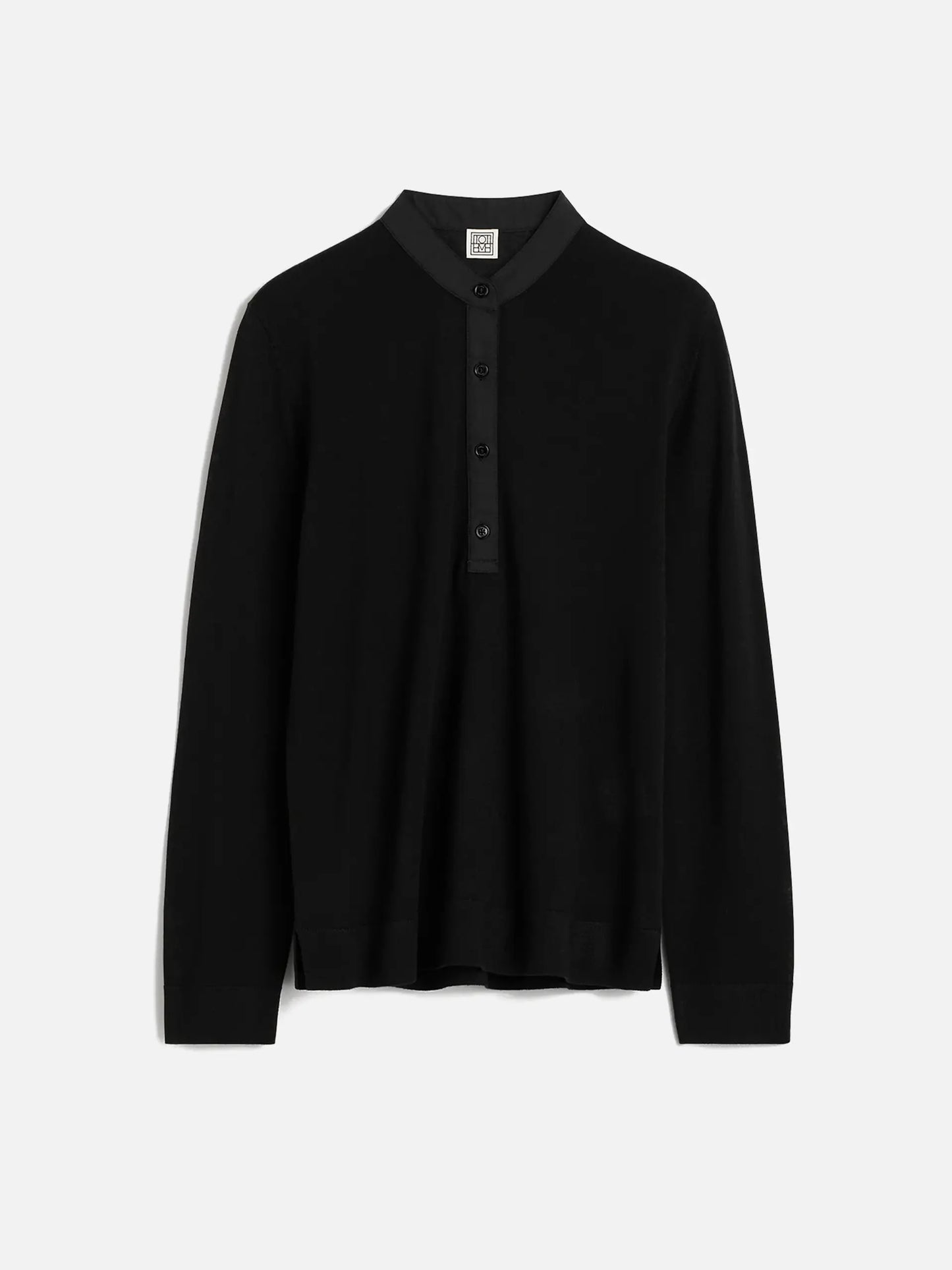 TOTEME - Strick-Top mit Halbknopfleiste für Damen Schwarz - Black