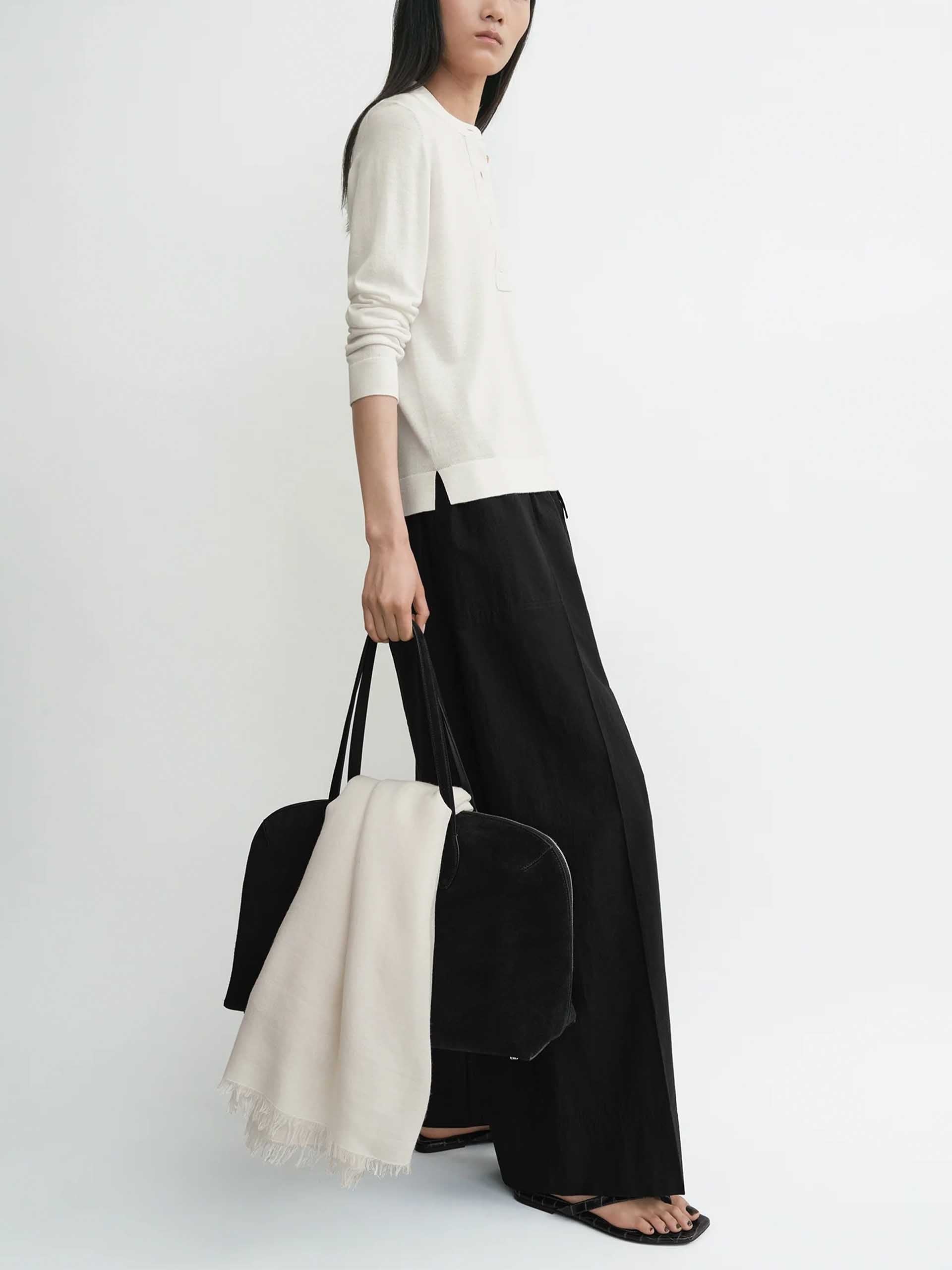 TOTEME - Strick-Top mit Halbknopfleiste für Damen Off-White