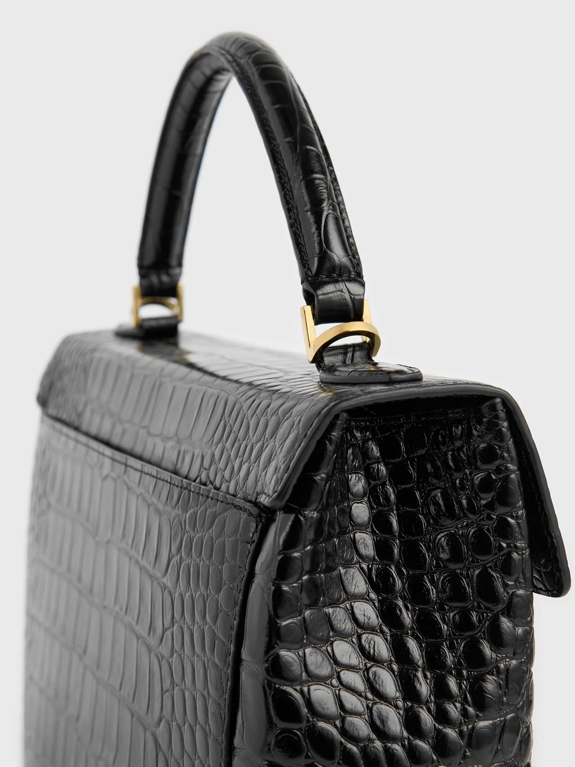 TOTEME - Clip leather top handle bag – NEW TAKE FIVE