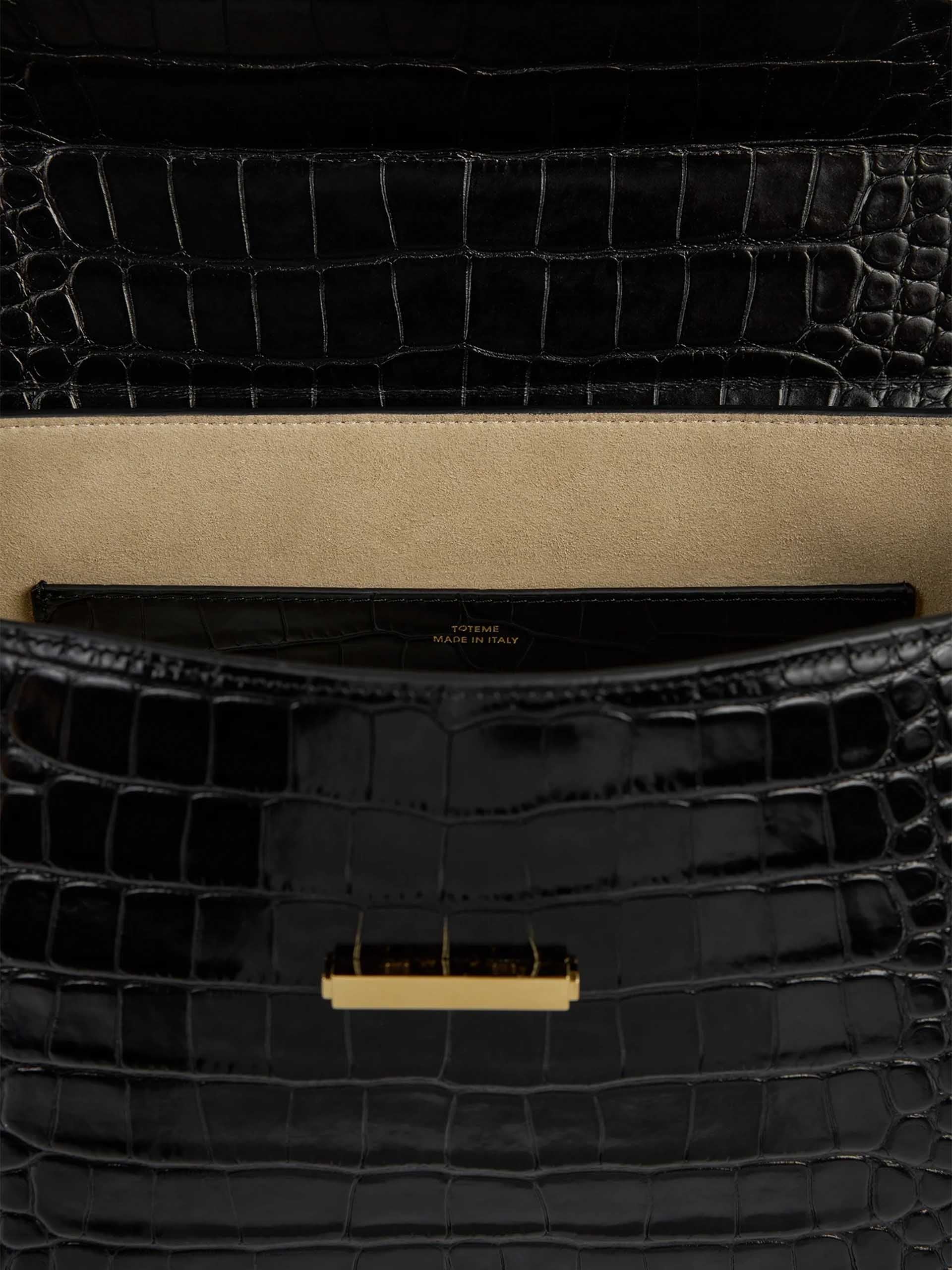 TOTEME - Clip leather top handle bag – NEW TAKE FIVE