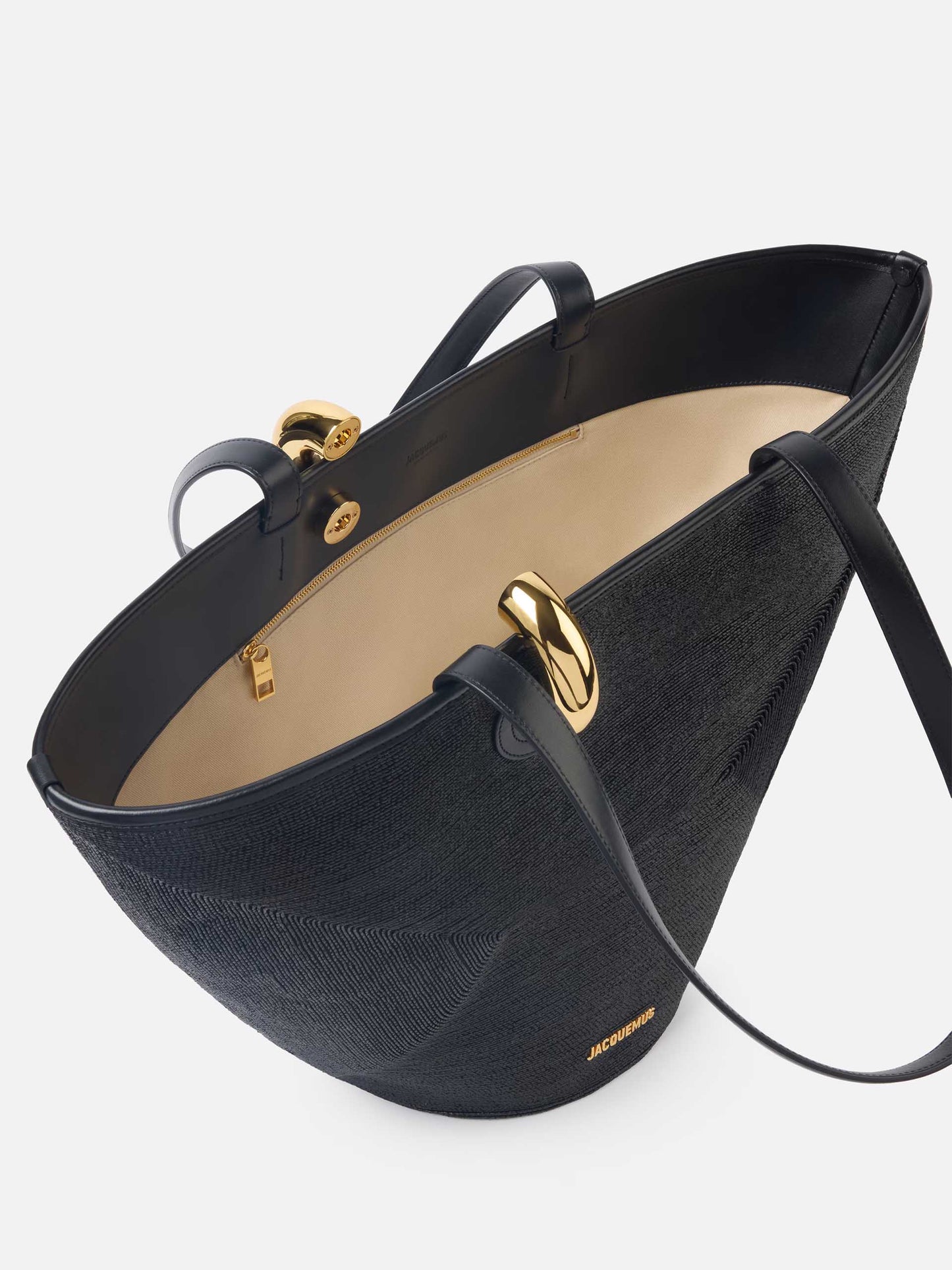JACQUEMUS - Tote Bag Bambola mit Raffia-Stickerei