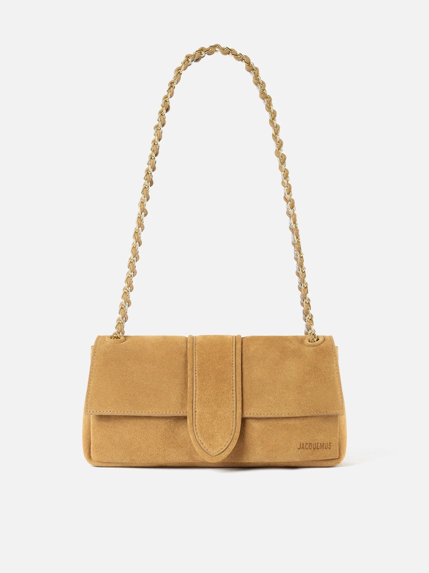 JACQUEMUS - Tasche Bambino Chaîne aus Veloursleder