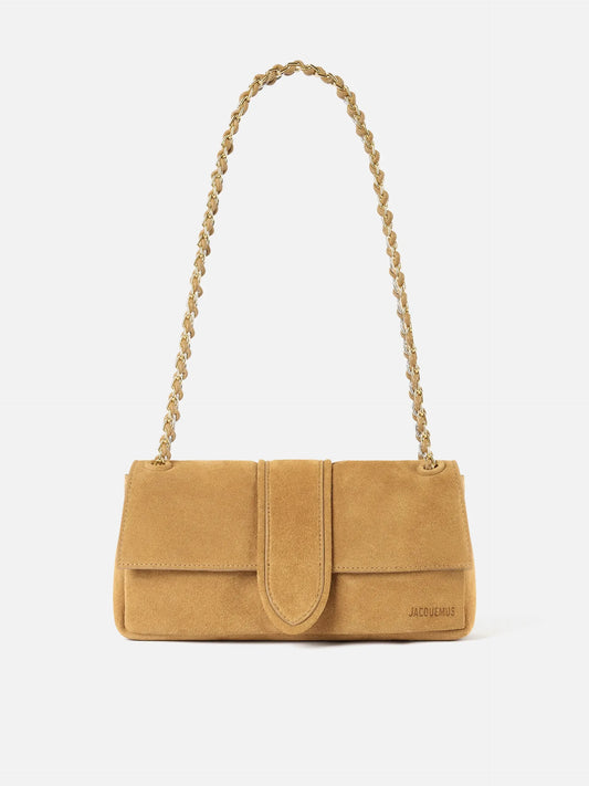 JACQUEMUS - Tasche Bambino Chaîne aus Veloursleder