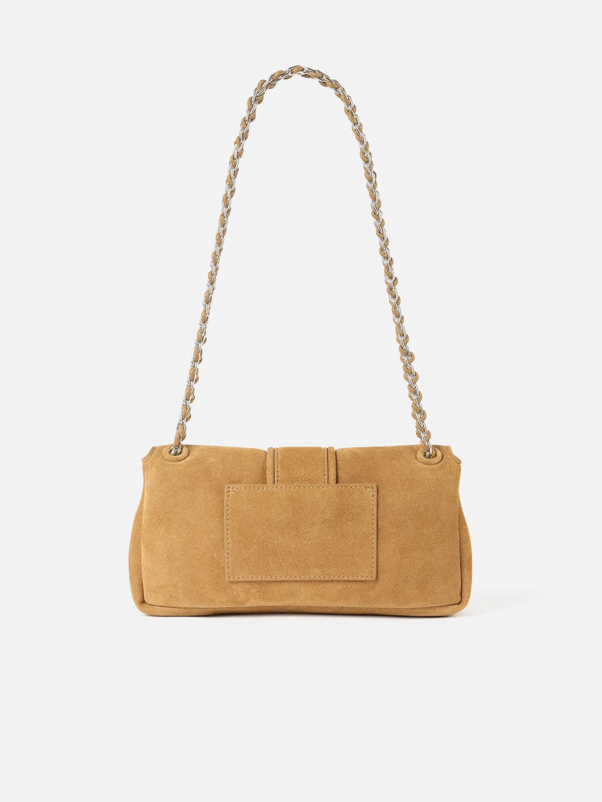 JACQUEMUS - Tasche Bambino Chaîne aus Veloursleder