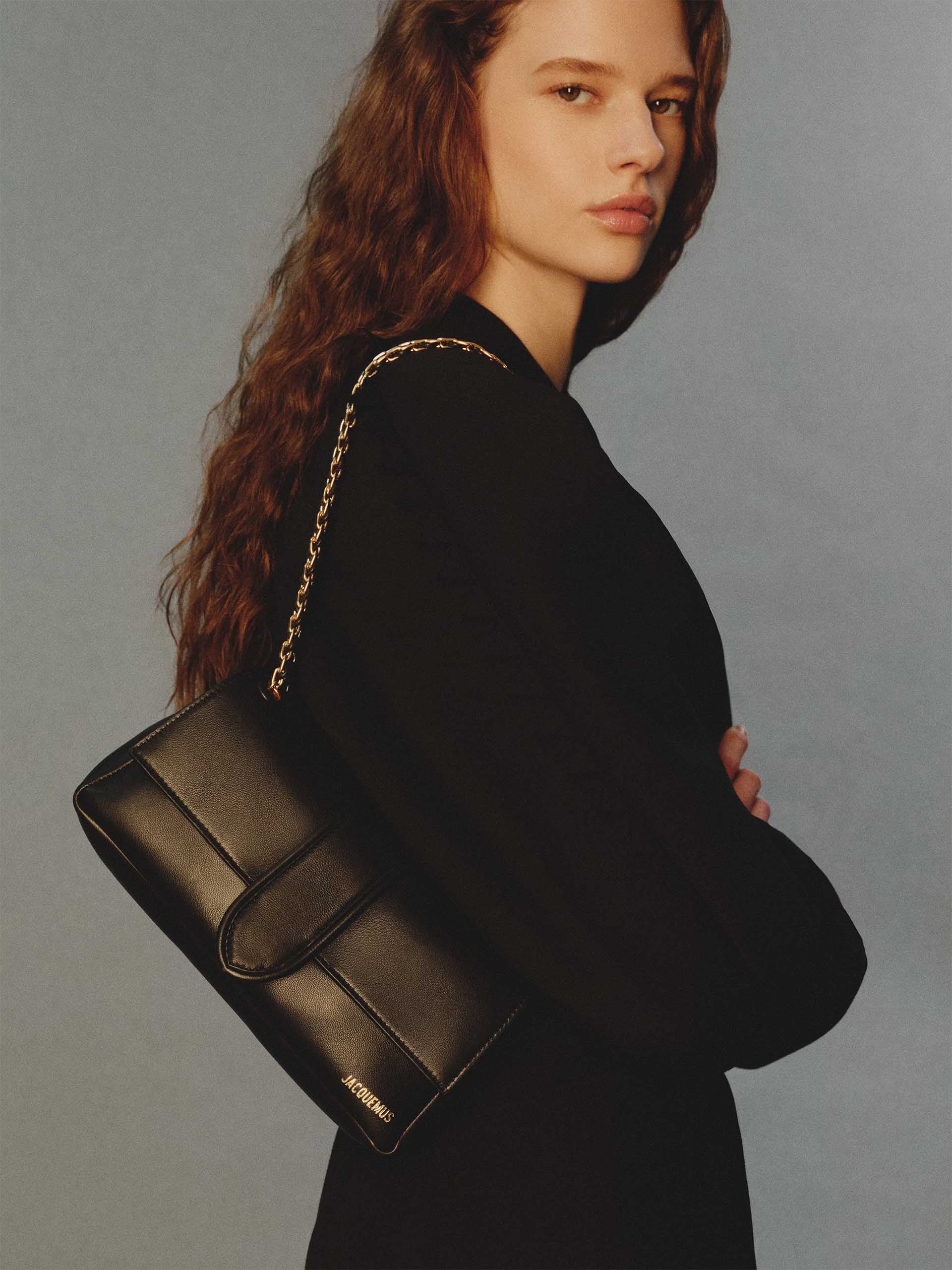 JACQUEMUS - Tasche Bambino Chaîne aus Nappaleder