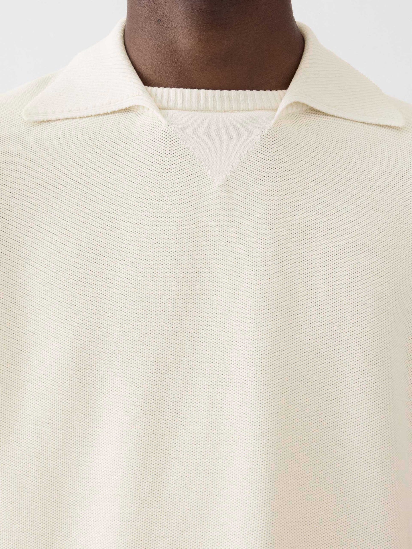 JACQUEMUS - Polopullover mit "J"-Stickerei für Herren Off-White