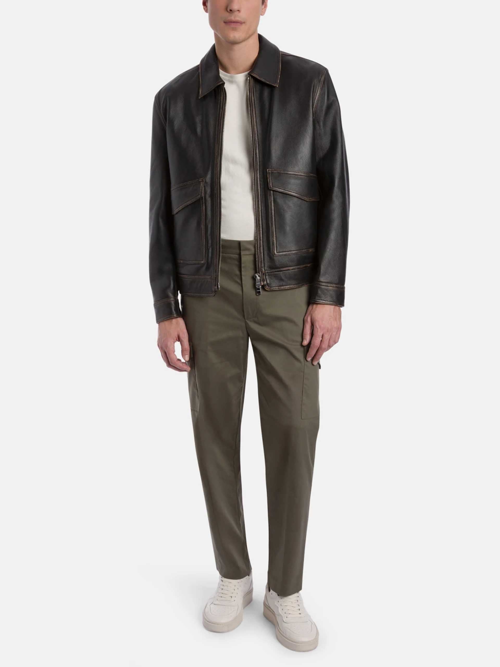 DONDUP - Bikerjacke aus Nappaleder für Herren