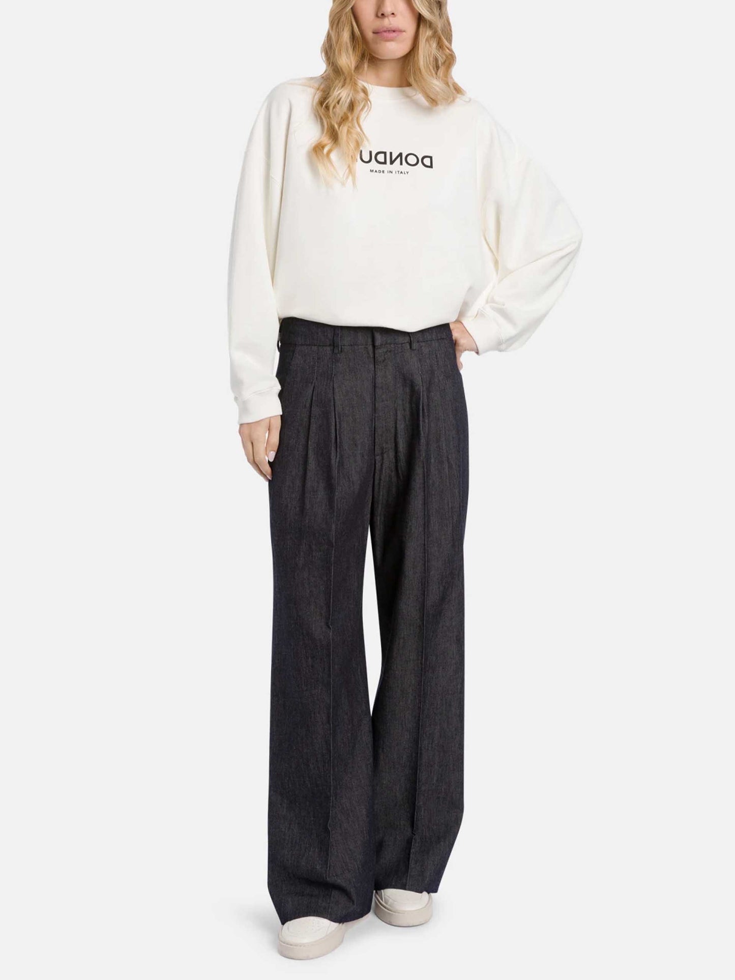DONDUP - Wide-Leg Jeans mit Seide für Damen