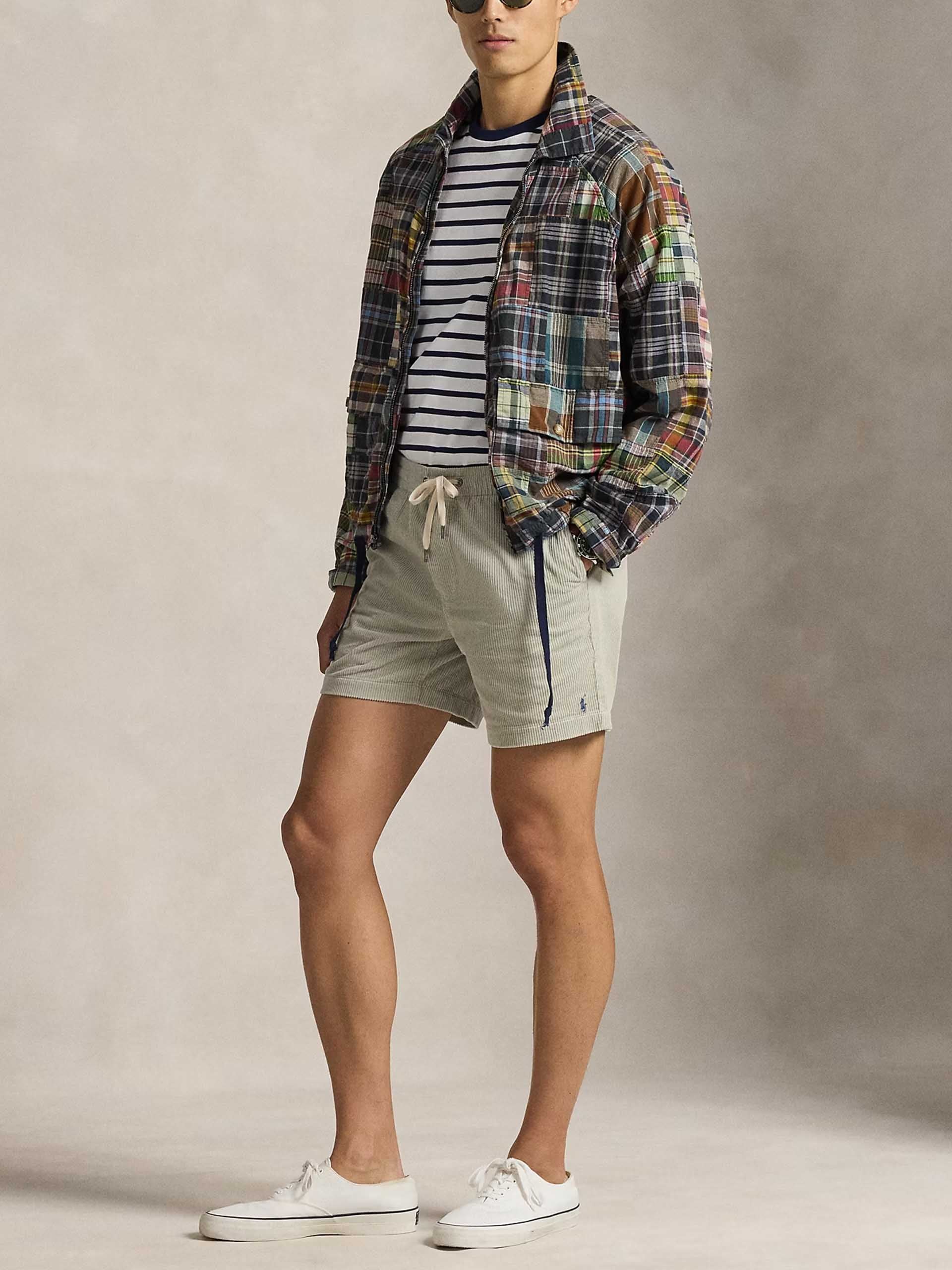 POLO RALPH LAUREN - Shorts Prepster aus Kordsamt für Herren Khaki Stone Grau