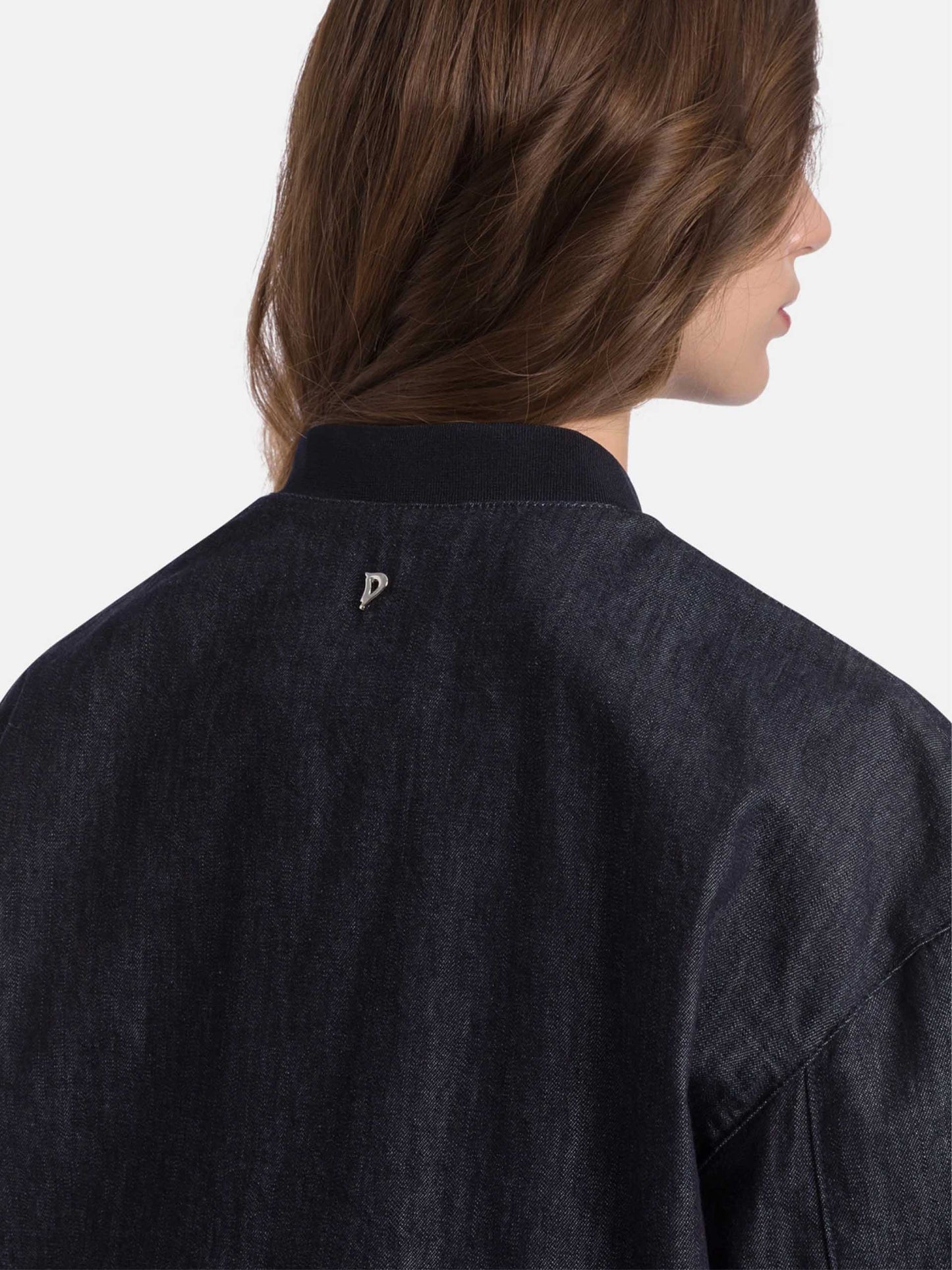 DONDUP - Bomberjacke aus Rigid-Denim für Damen Dunkelblau - Dark blue rinse