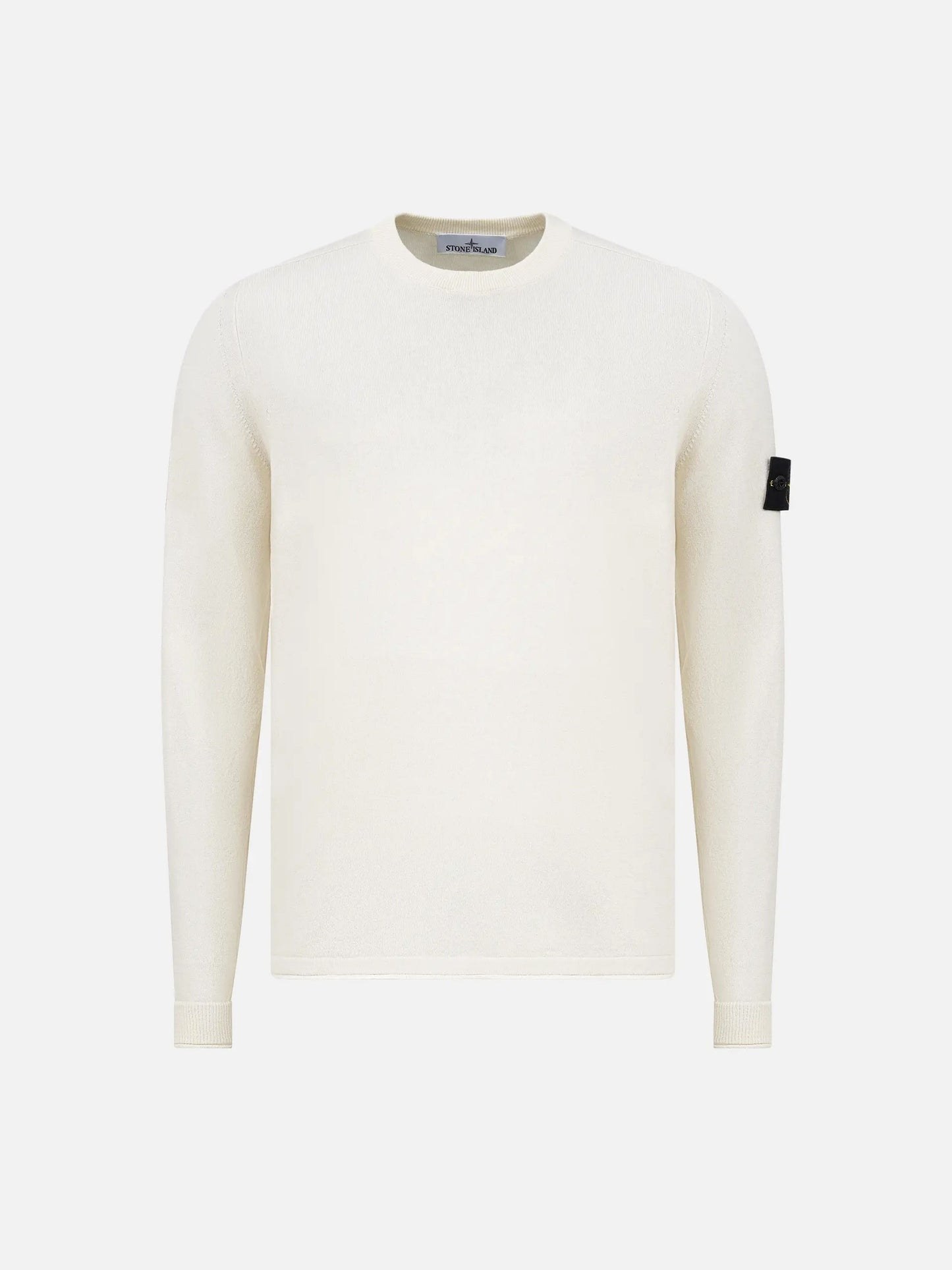 STONE ISLAND - Strickpullover aus Bio-Baumwolle für Herren Ecru