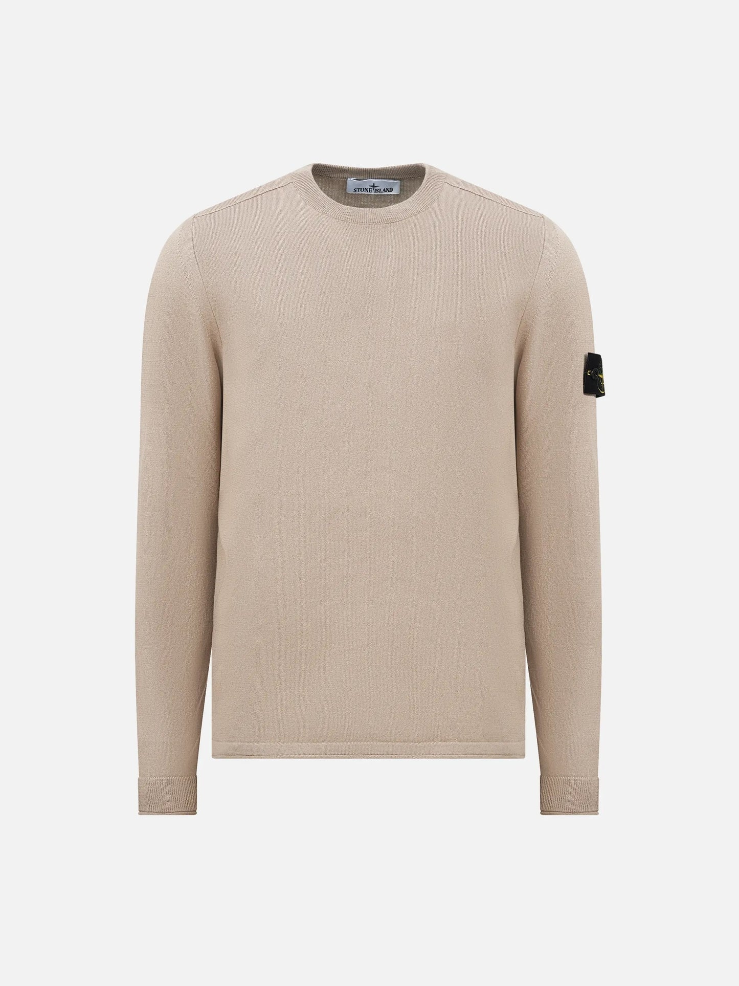 STONE ISLAND - Strickpullover aus Bio-Baumwolle für Herren Sand Beige