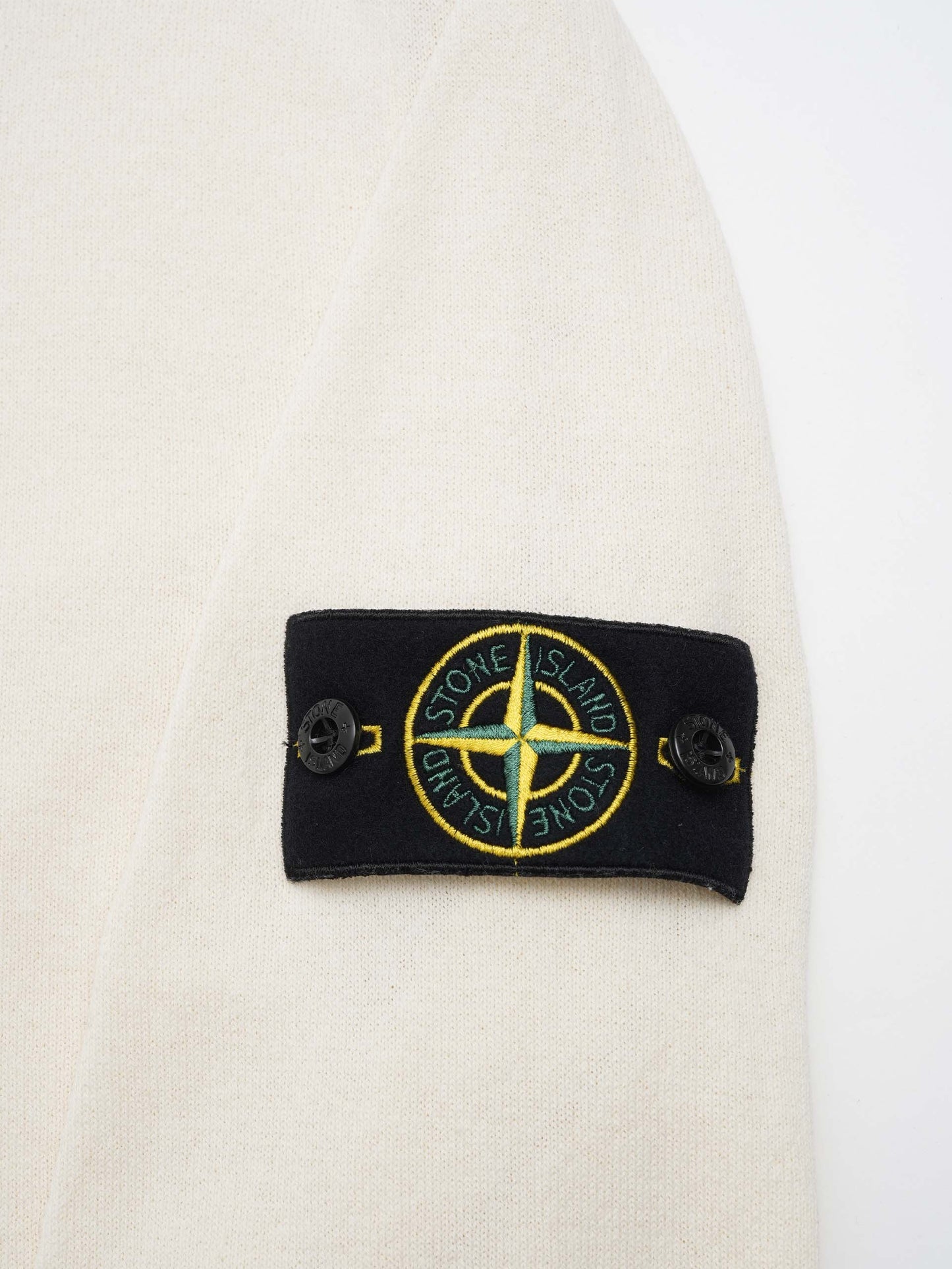 STONE ISLAND - Strickpullover aus Bio-Baumwolle für Herren Ecru