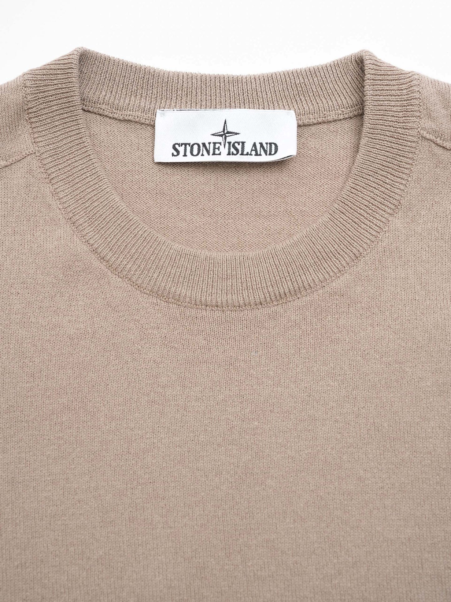 STONE ISLAND - Strickpullover aus Bio-Baumwolle für Herren Sand Beige