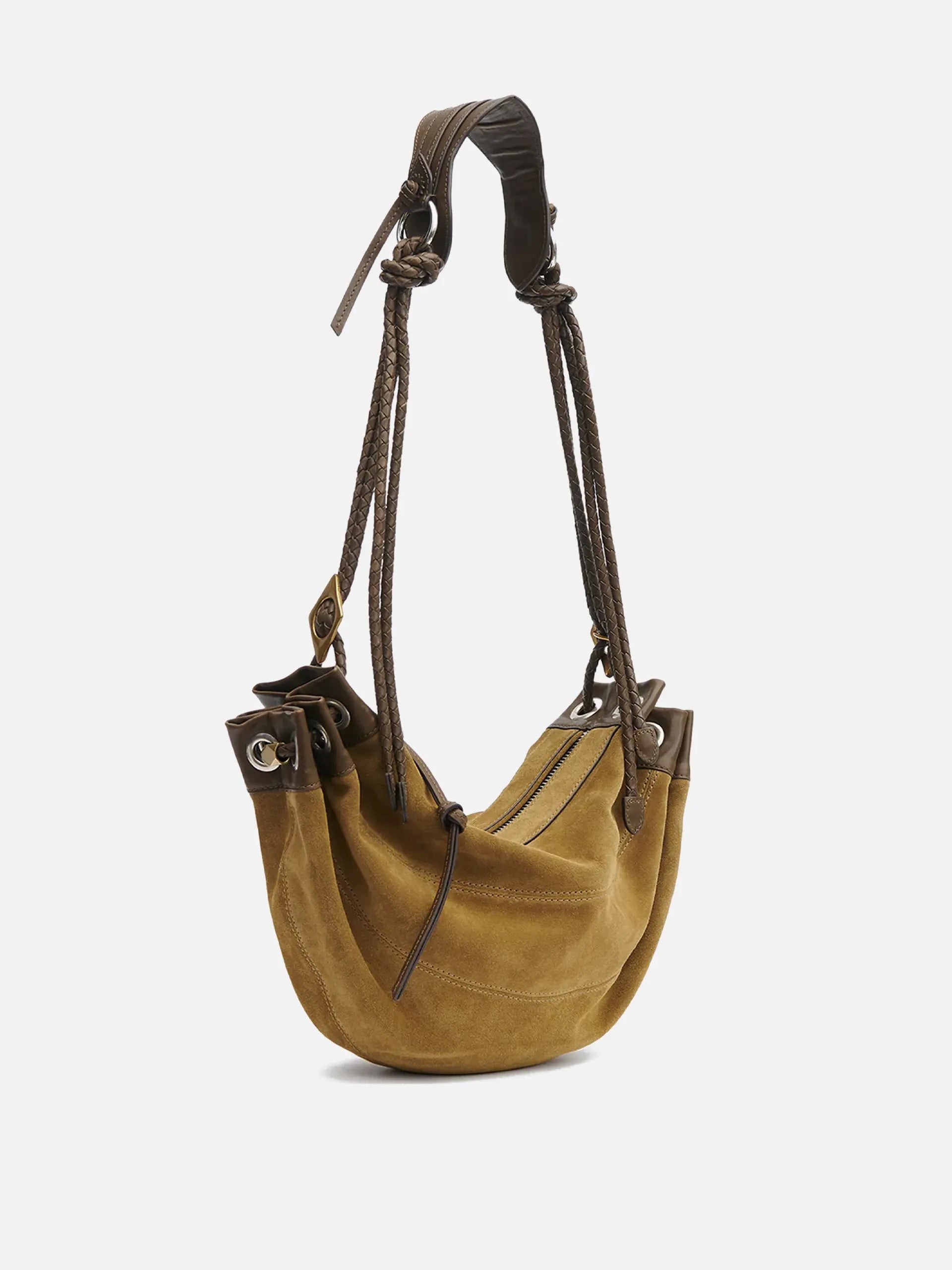 ISABEL MARANT - Schultertasche Maia Medium aus Veloursleder