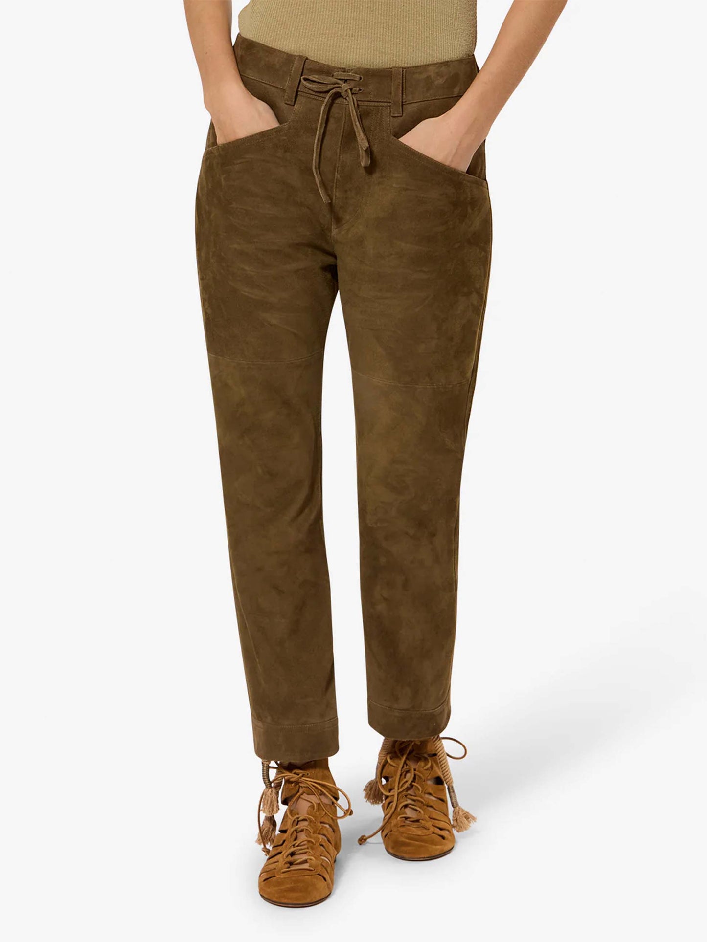 ISABEL MARANT - Gerade Lederhose Camilany für Damen