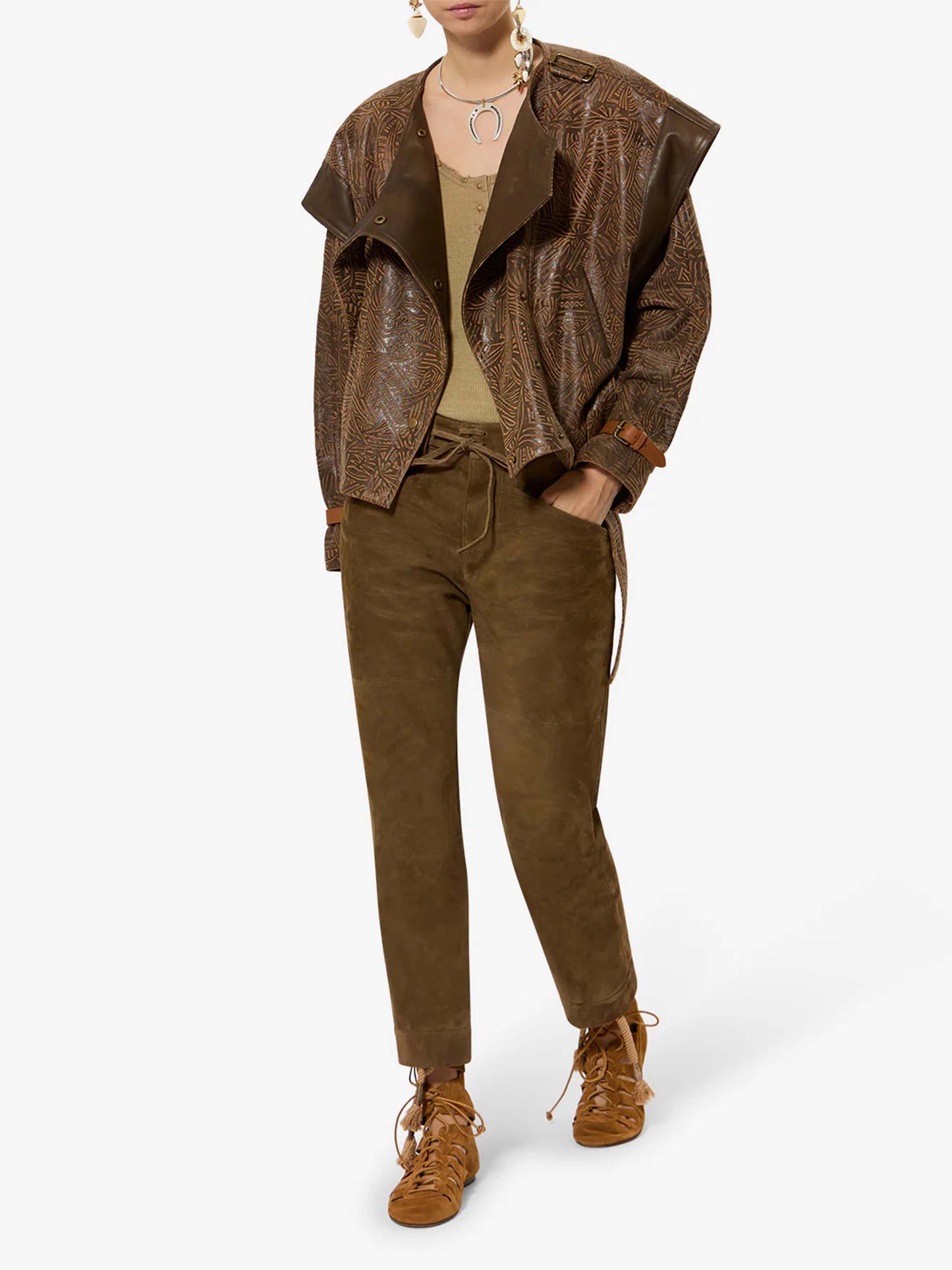 ISABEL MARANT - Gerade Lederhose Camilany für Damen