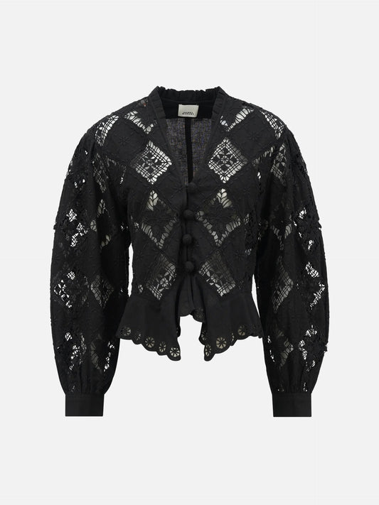 ISABEL MARANT - Bluse Nina mit Stickereien für Damen Schwarz - Black
