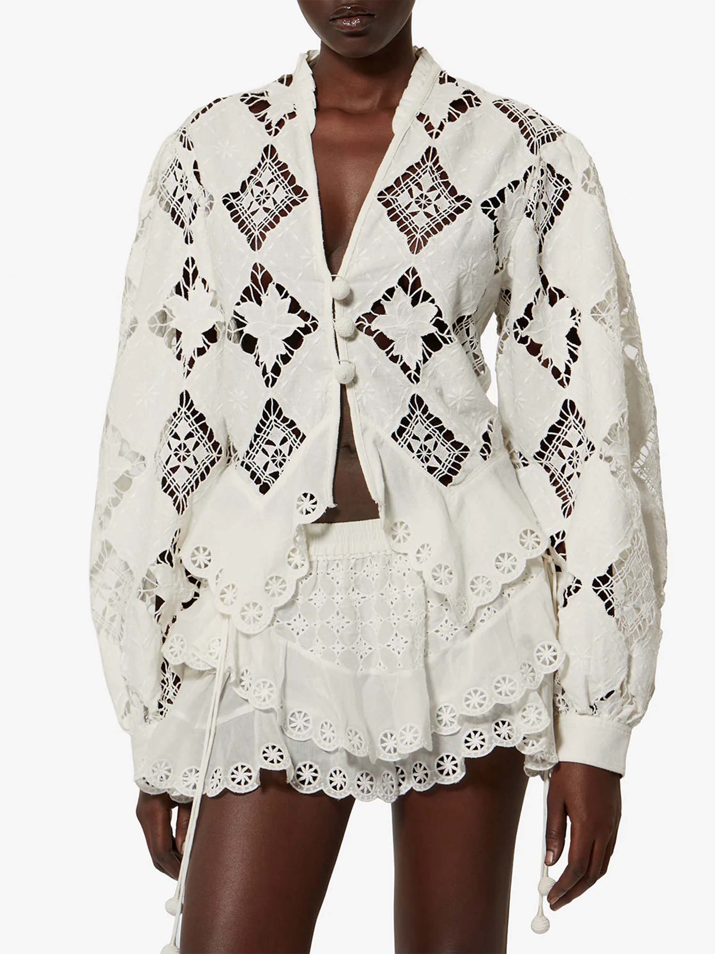 ISABEL MARANT - Bluse Nina mit Stickereien für Damen Weiß - White