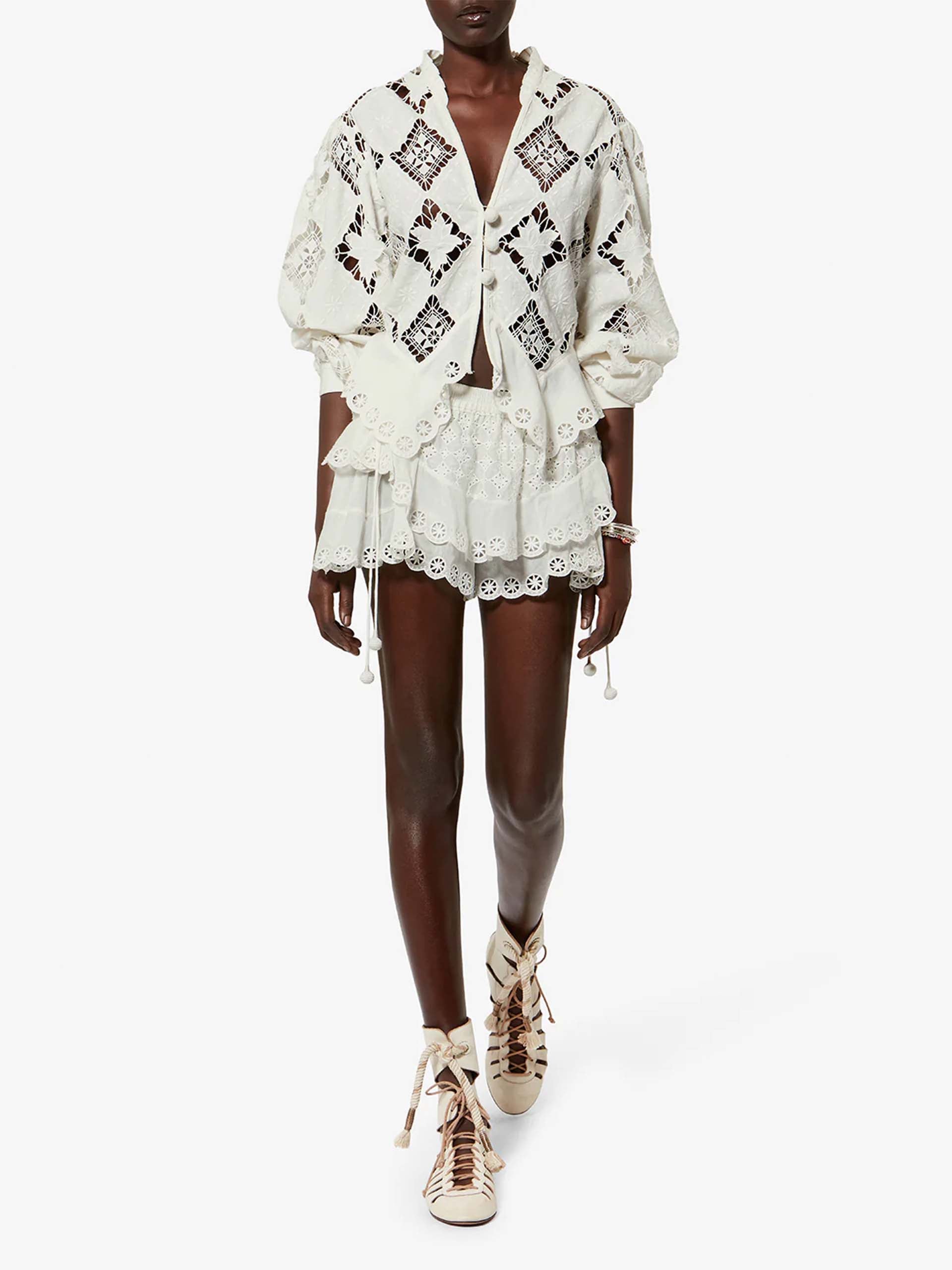 ISABEL MARANT - Bluse Nina mit Stickereien für Damen Weiß - White