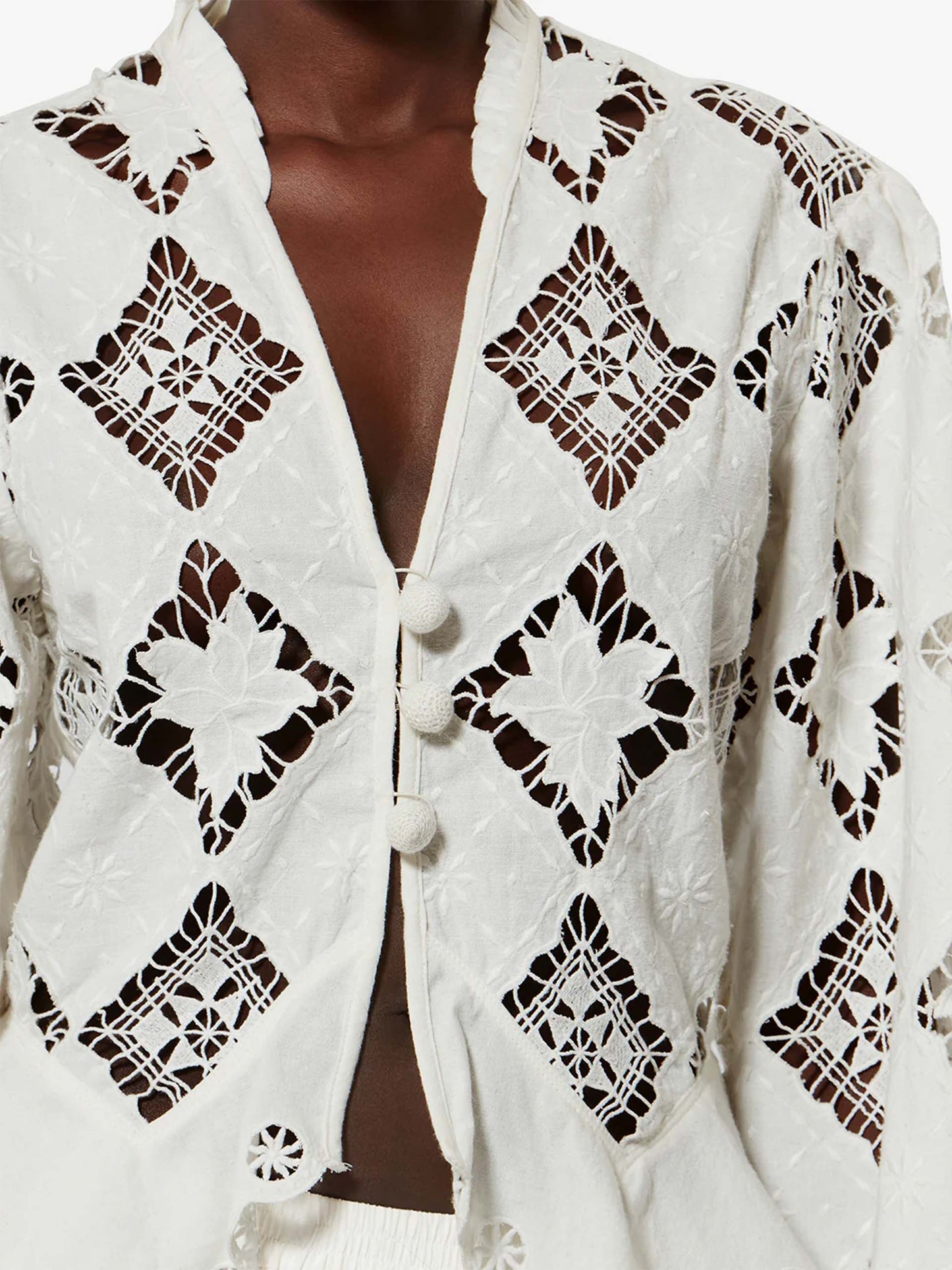 ISABEL MARANT - Bluse Nina mit Stickereien für Damen Weiß - White