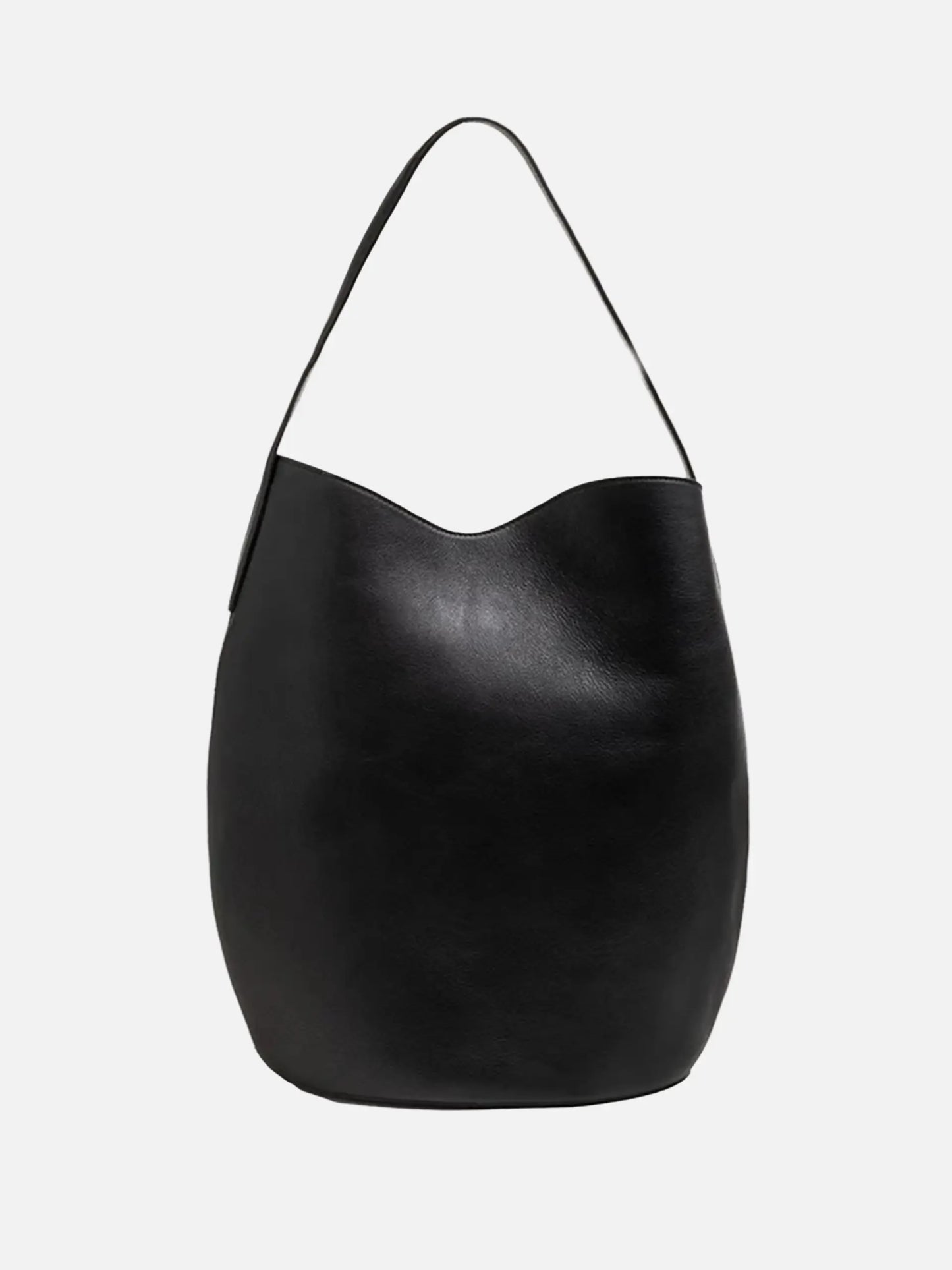 LIFFNER - Bucket Bag Large aus Leder Schwarz - Black
