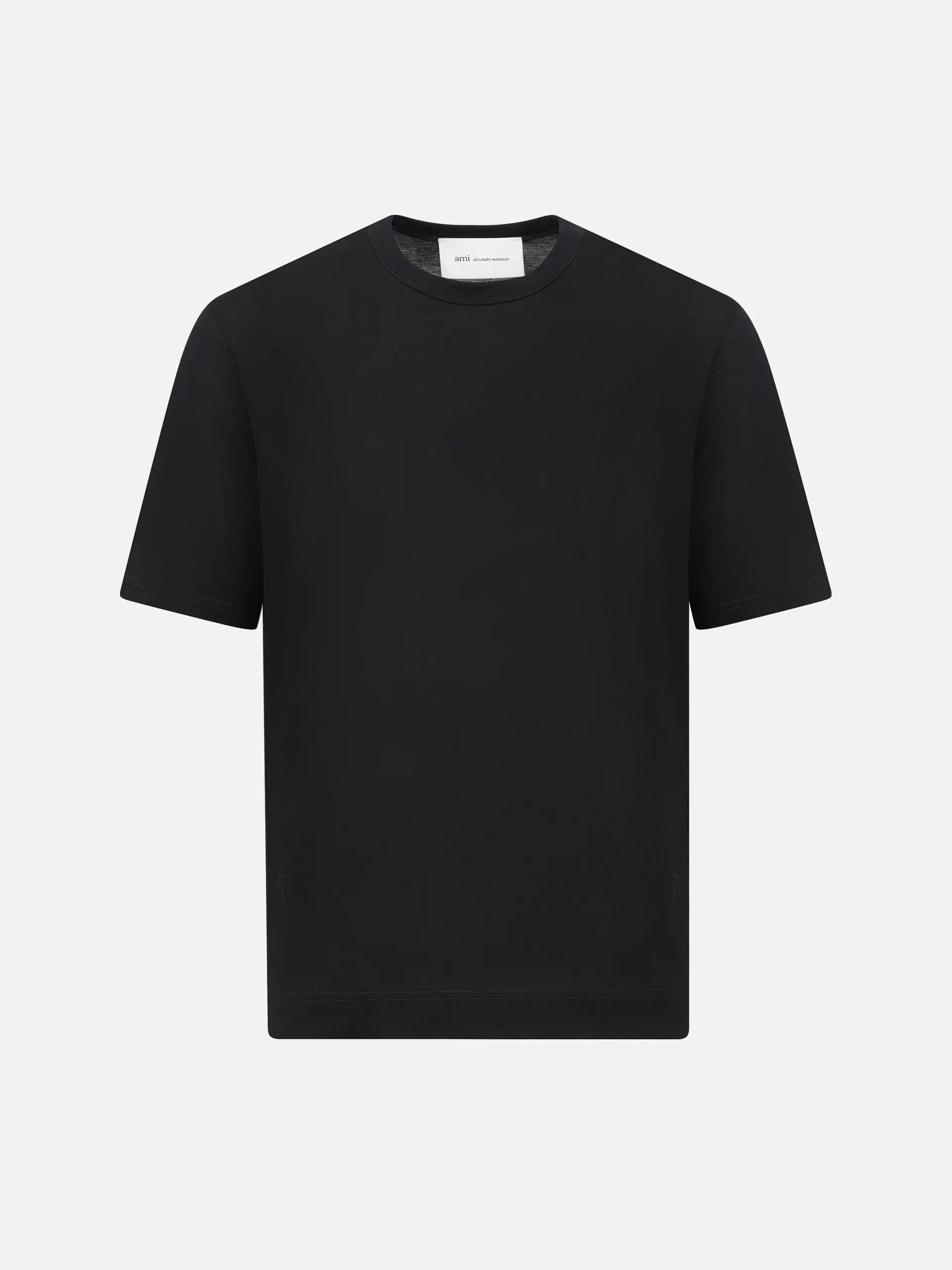 AMI PARIS - T-Shirt Ami De Coeur aus Baumwolljersey Schwarz - Black