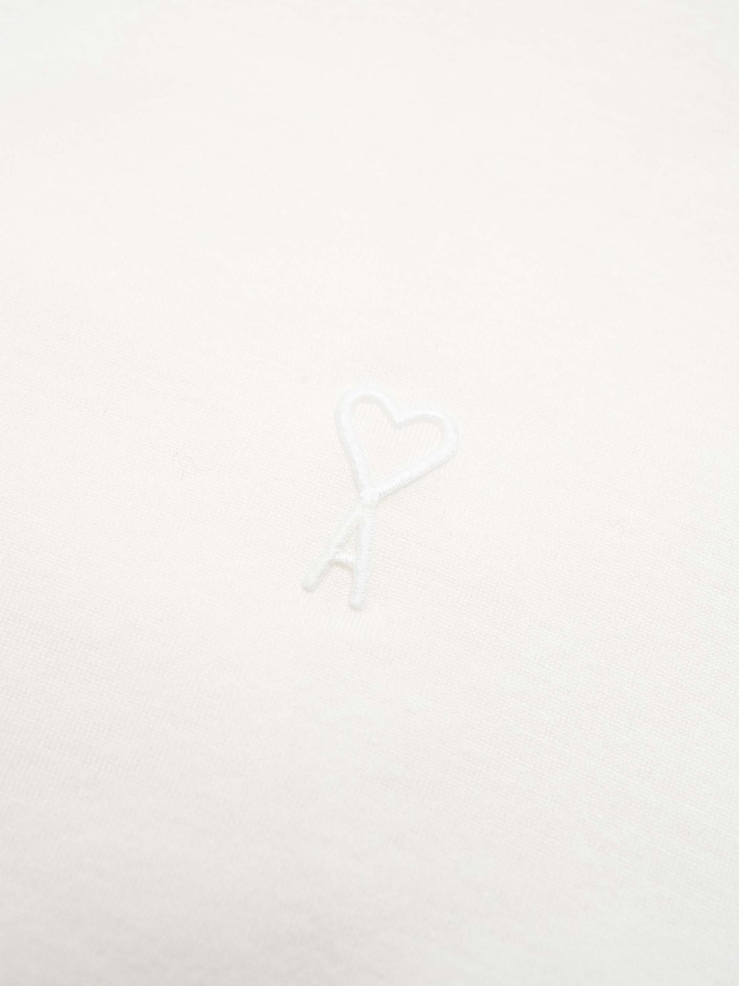 AMI PARIS - T-Shirt Ami De Coeur aus Baumwolljersey Cremeweiß - Cream white
