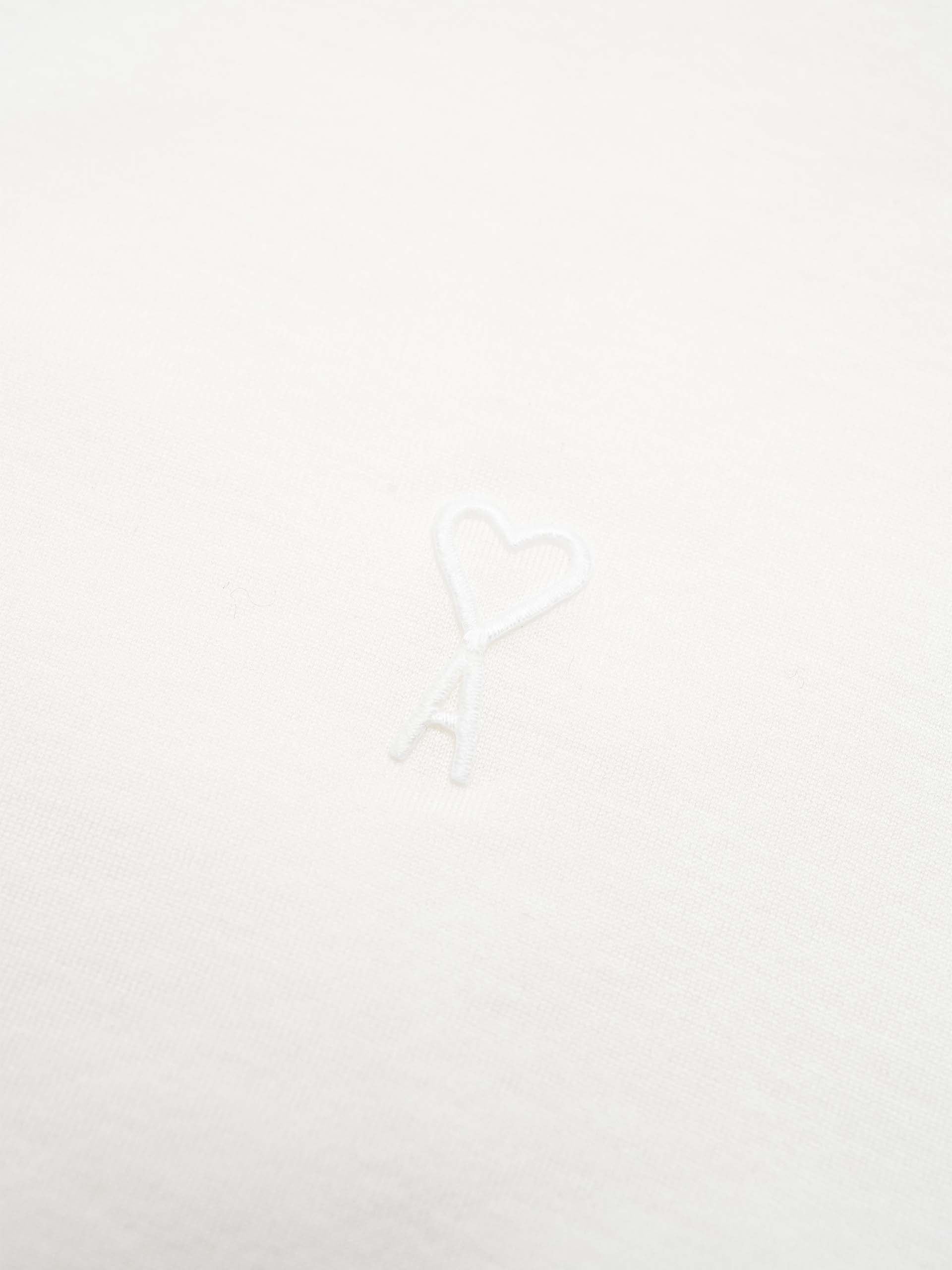 AMI PARIS - T-Shirt Ami De Coeur aus Baumwolljersey Cremeweiß - Cream white