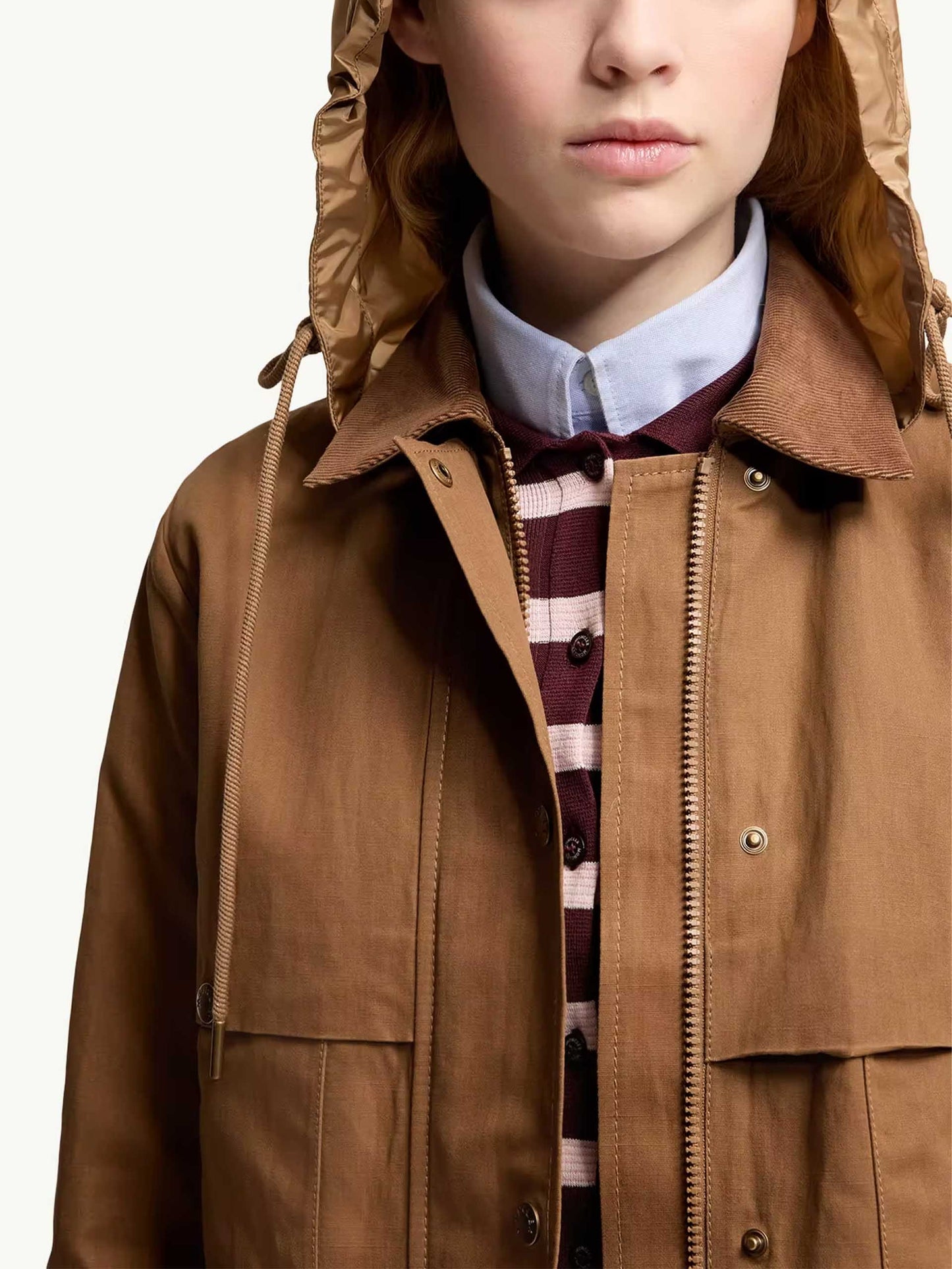 MONCLER - Hemdjacke Aconitum mit Kapuze für Damen