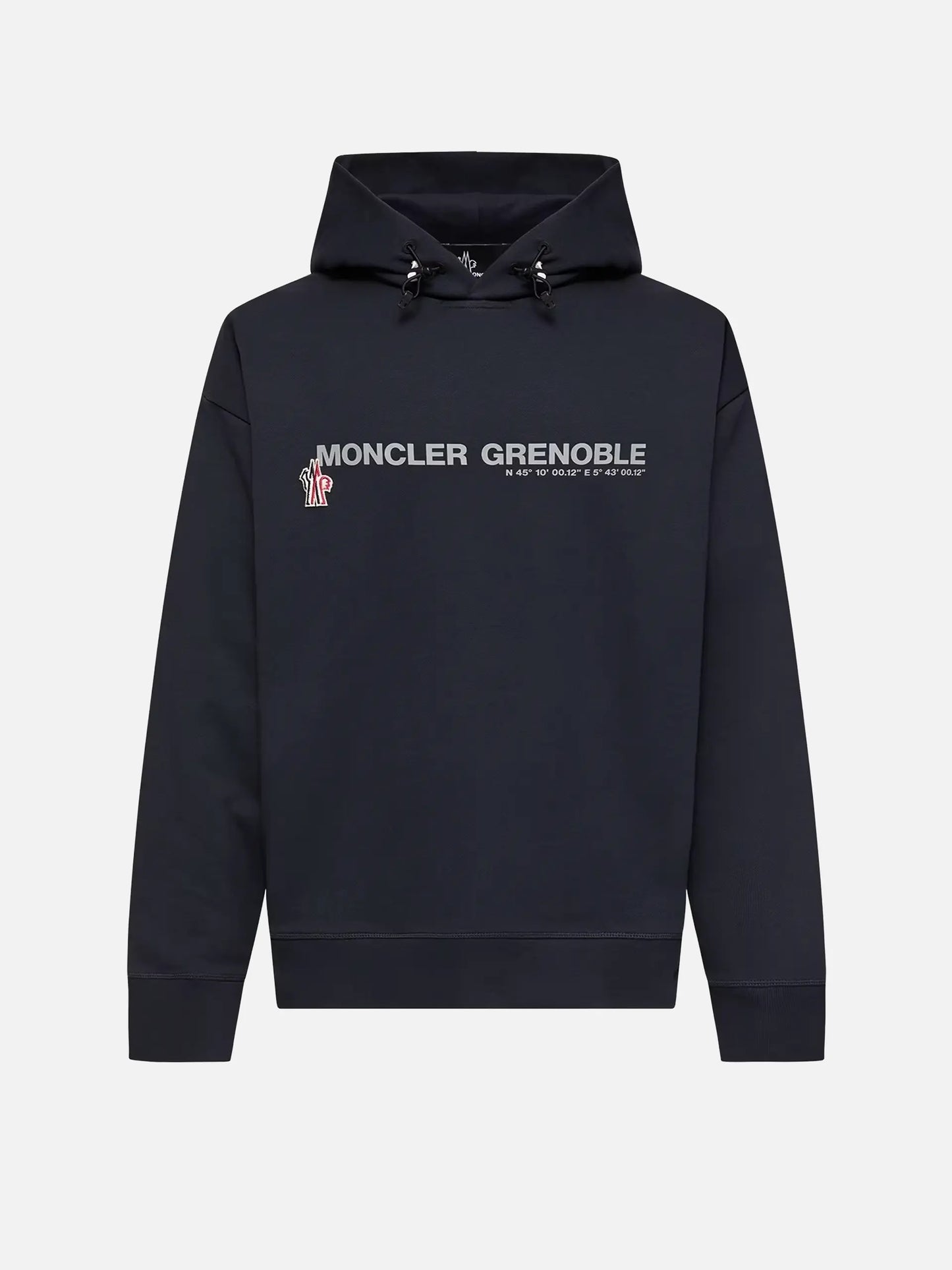 MONCLER GRENOBLE - Logo-Hoodie aus Baumwolle für Herren Navyblau - Navy blue