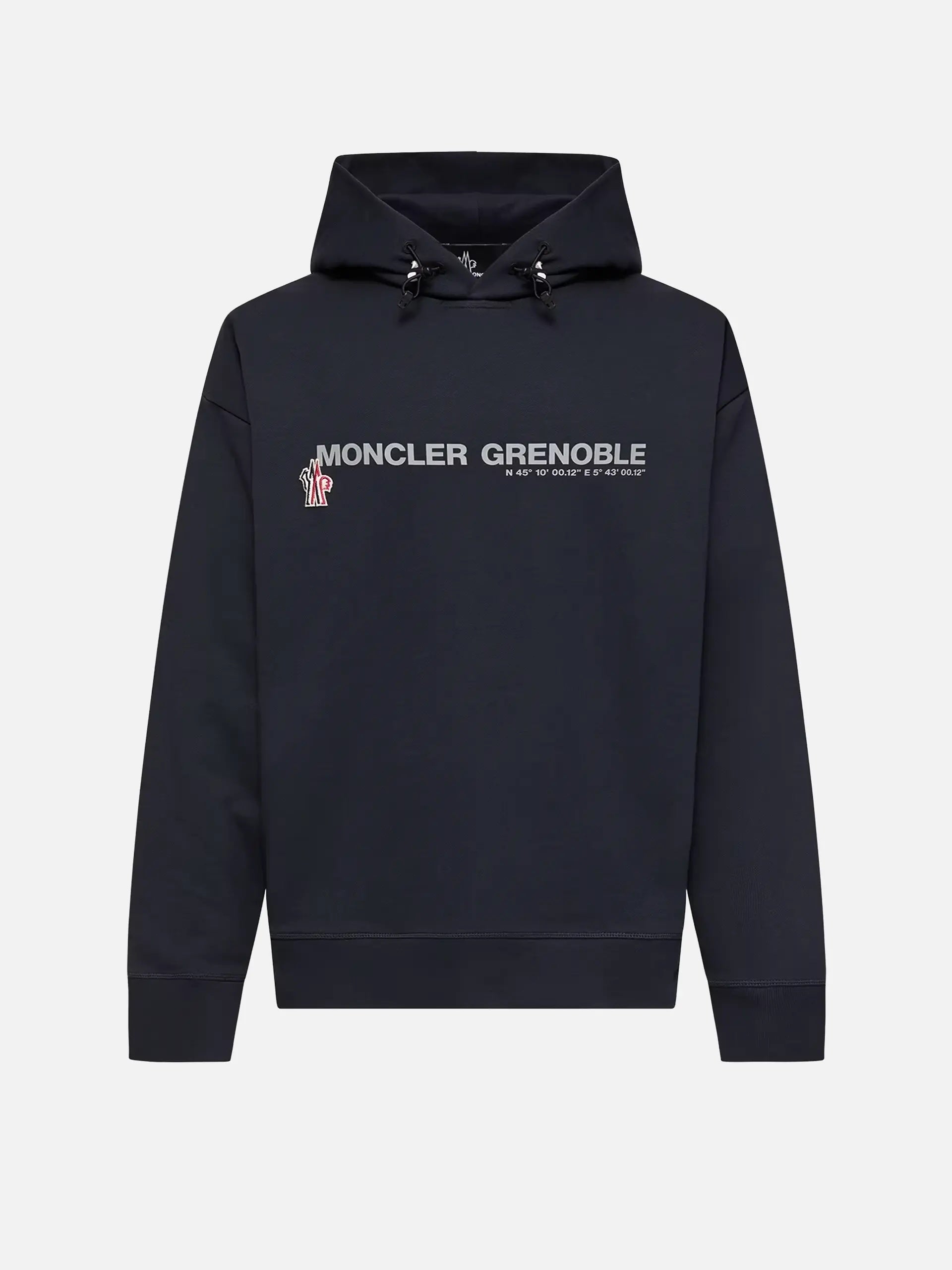 MONCLER GRENOBLE - Logo-Hoodie aus Baumwolle für Herren Navyblau - Navy blue