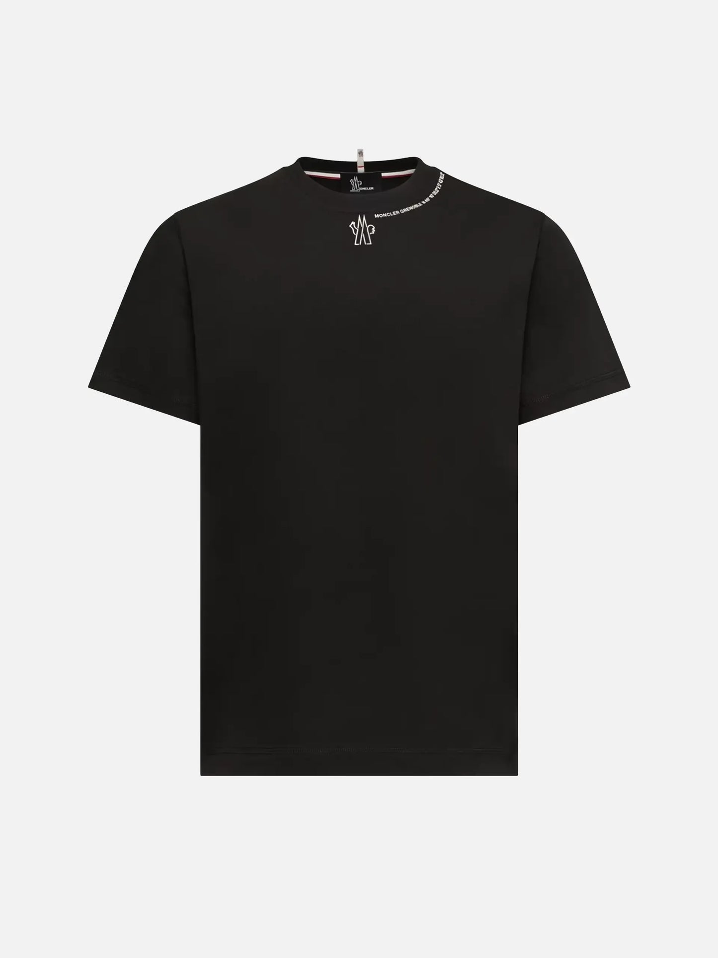 MONCLER GRENOBLE - T-Shirt aus Baumwolle mit Logo für Herren Schwarz - Black