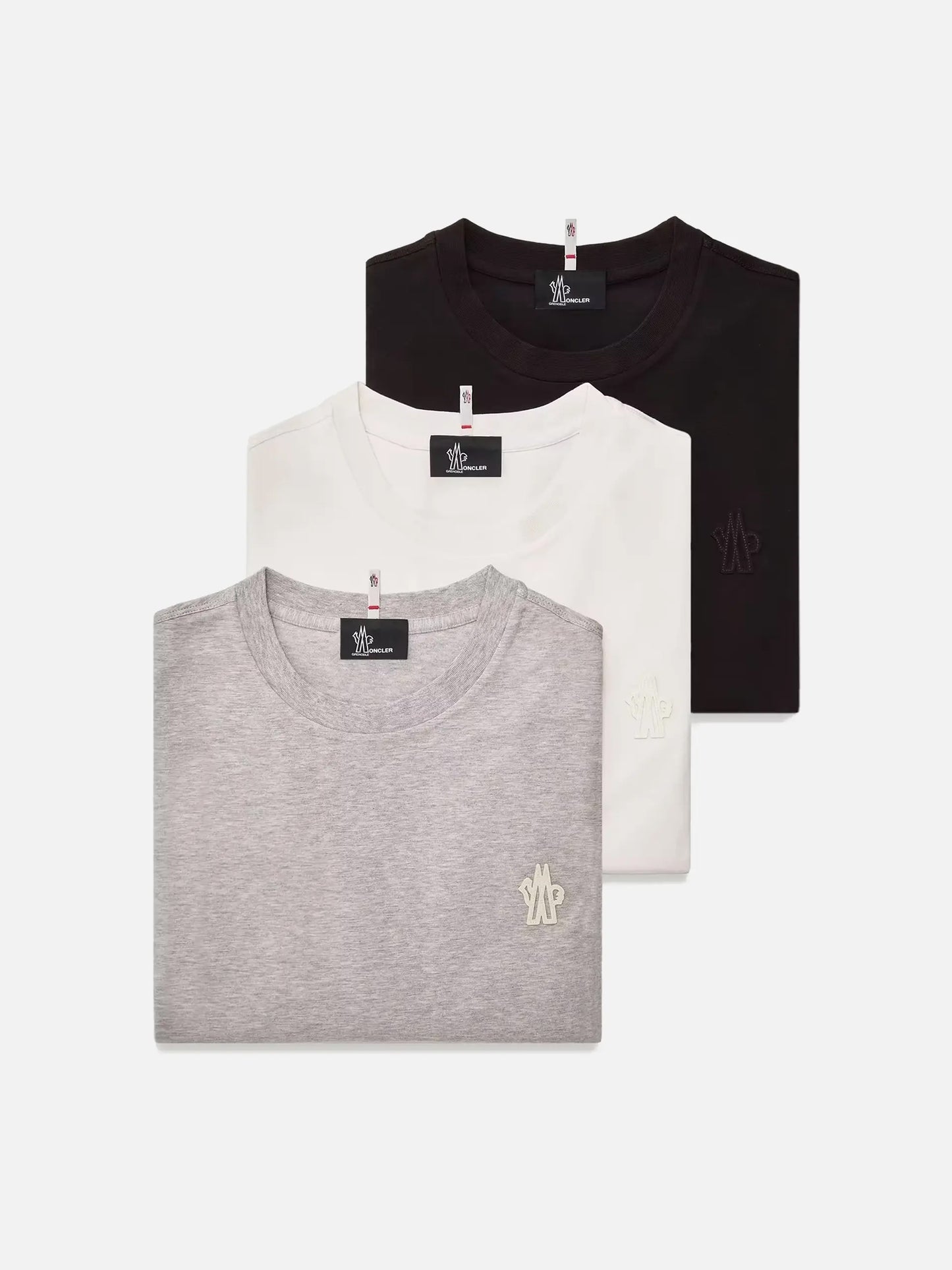 MONCLER GRENOBLE - T-Shirt mit Logo im 3er-Pack für Herren