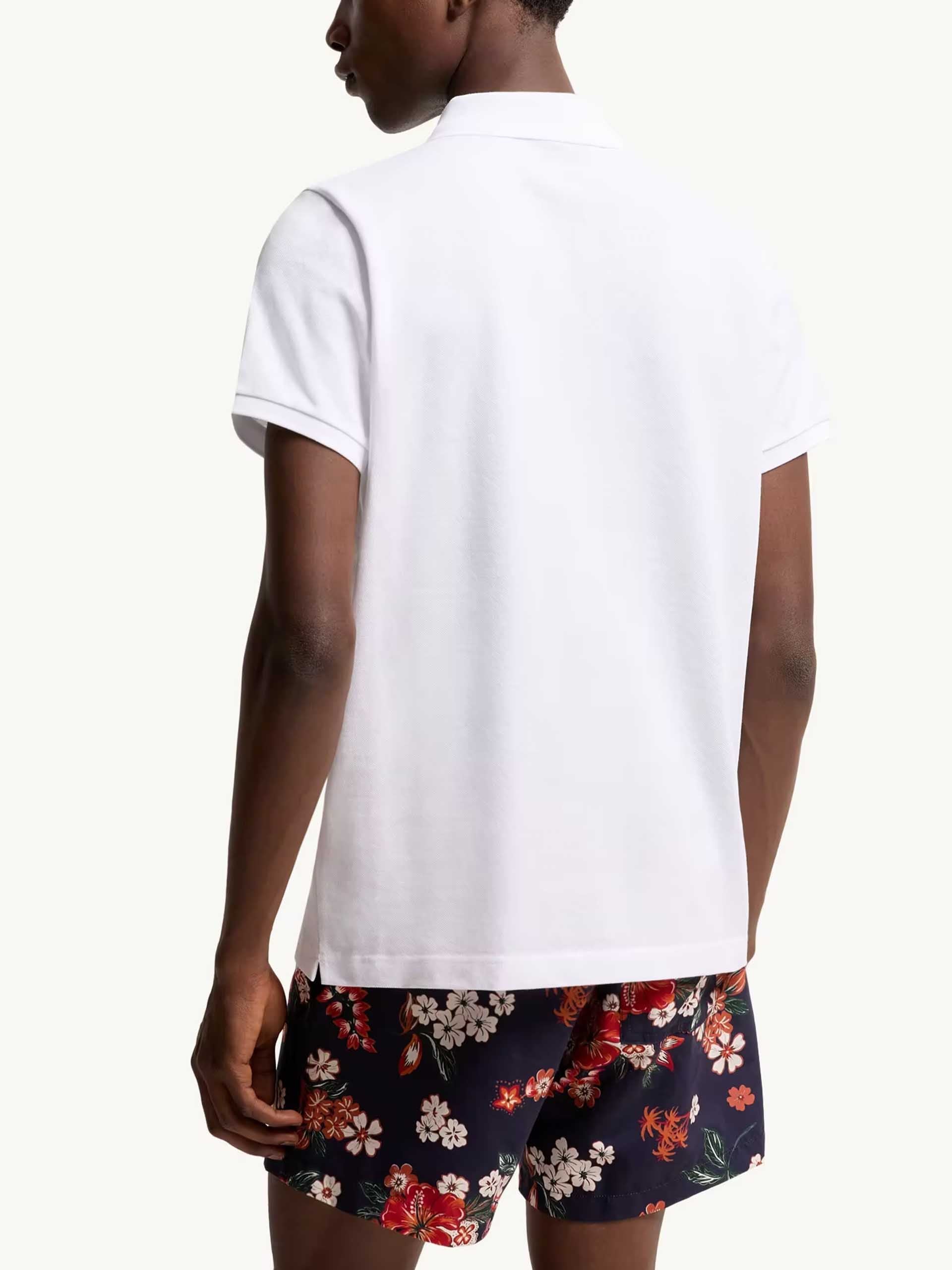 MONCLER - Poloshirt mit Logo-Patch für Herren Weiß - White