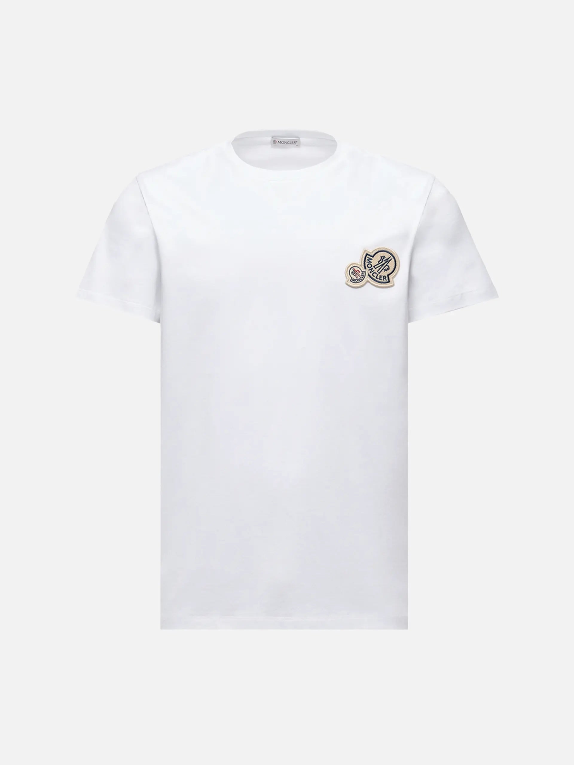 MONCLER - T-Shirt mit doppeltem Logo für Herren