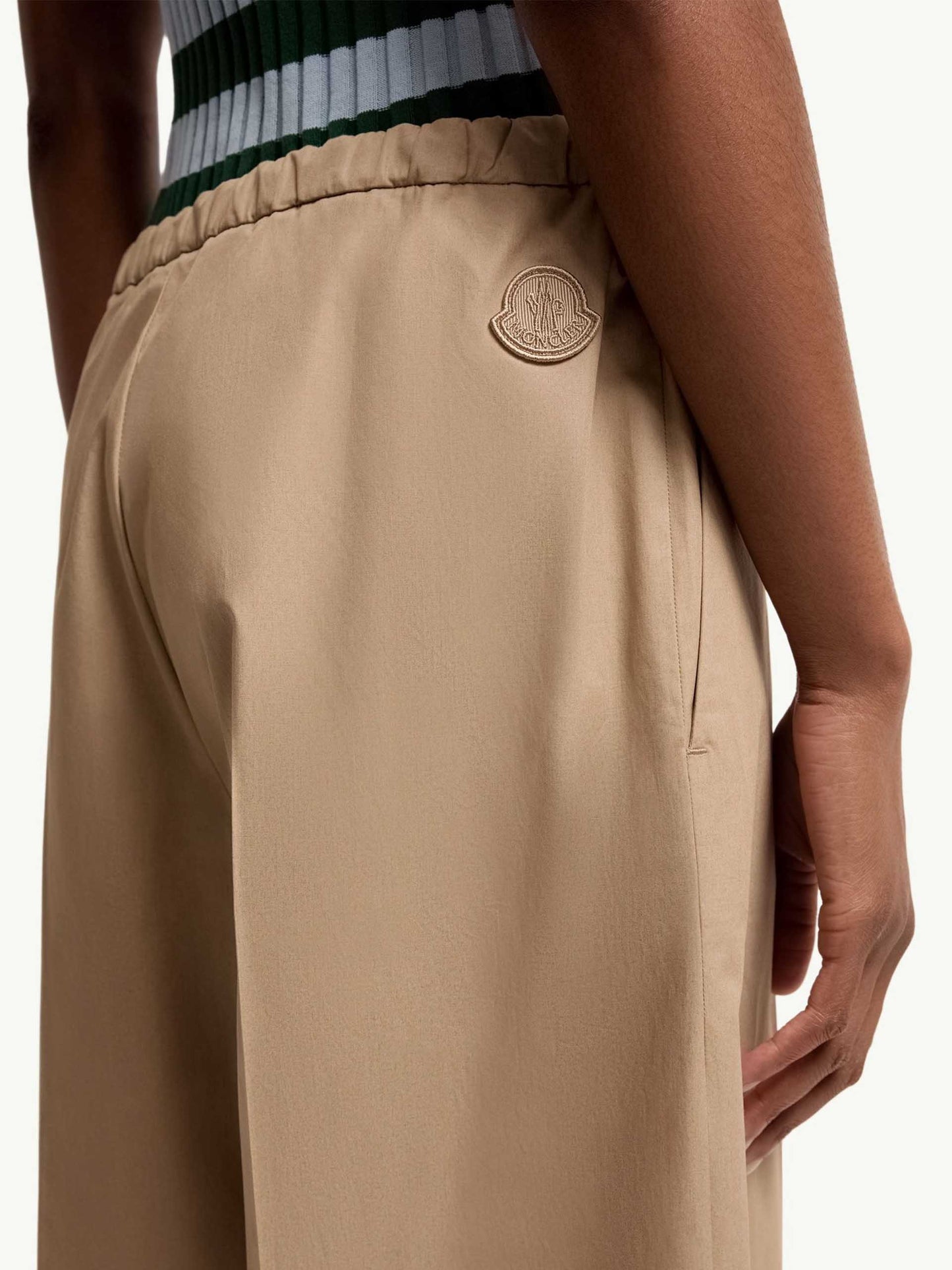 MONCLER - Hose aus Baumwollpopeline für Damen