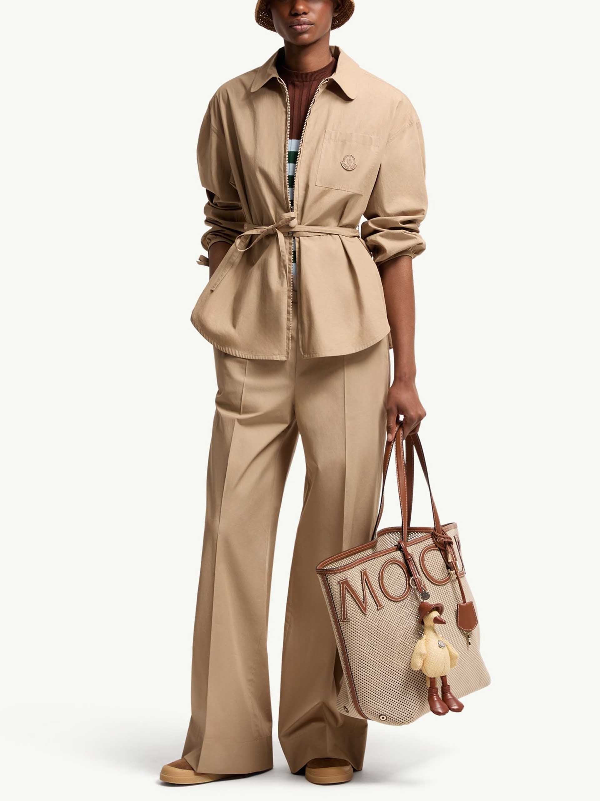 MONCLER - Hose aus Baumwollpopeline für Damen