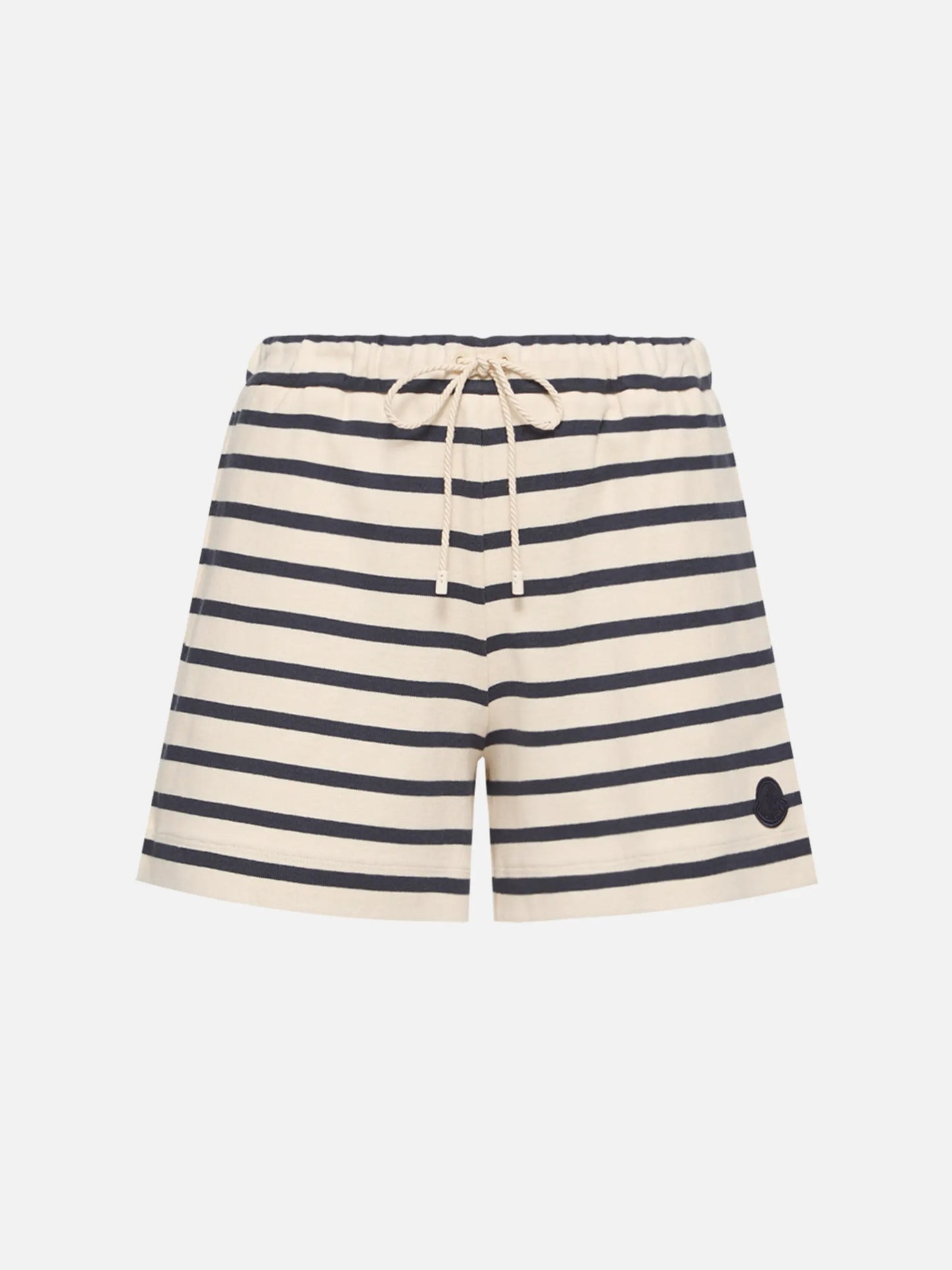 MONCLER - Gestreifte Baumwollshorts für Damen